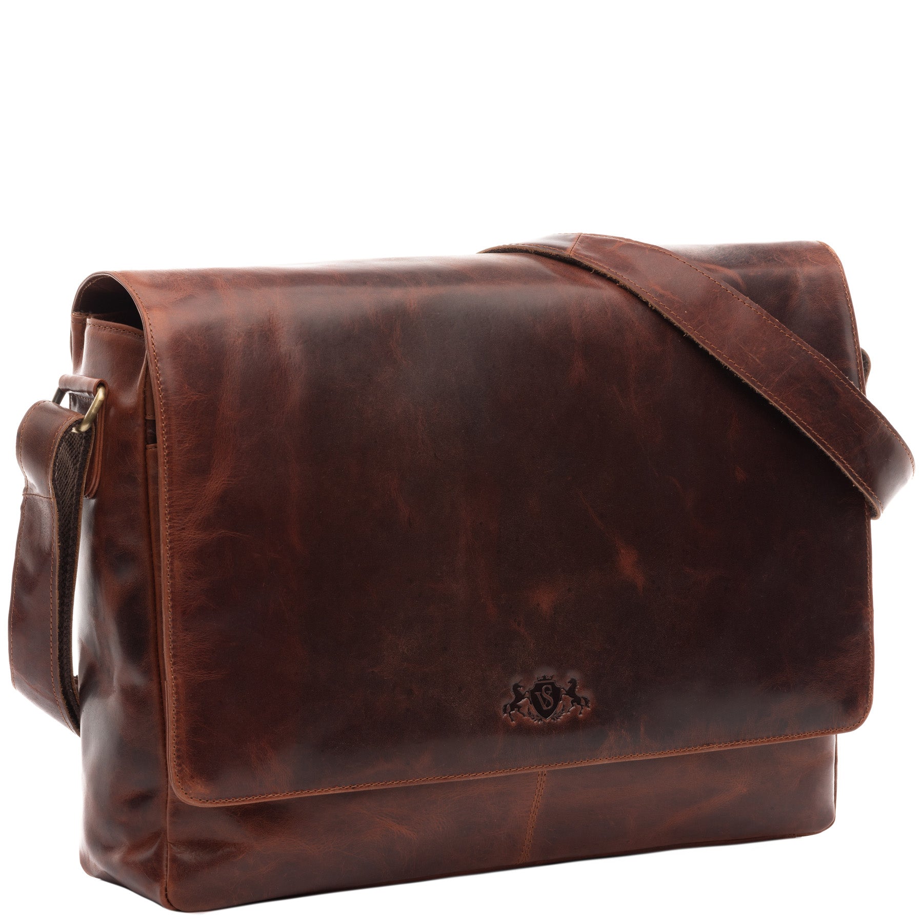 Umhängetasche SPENCER Natur-Leder braun