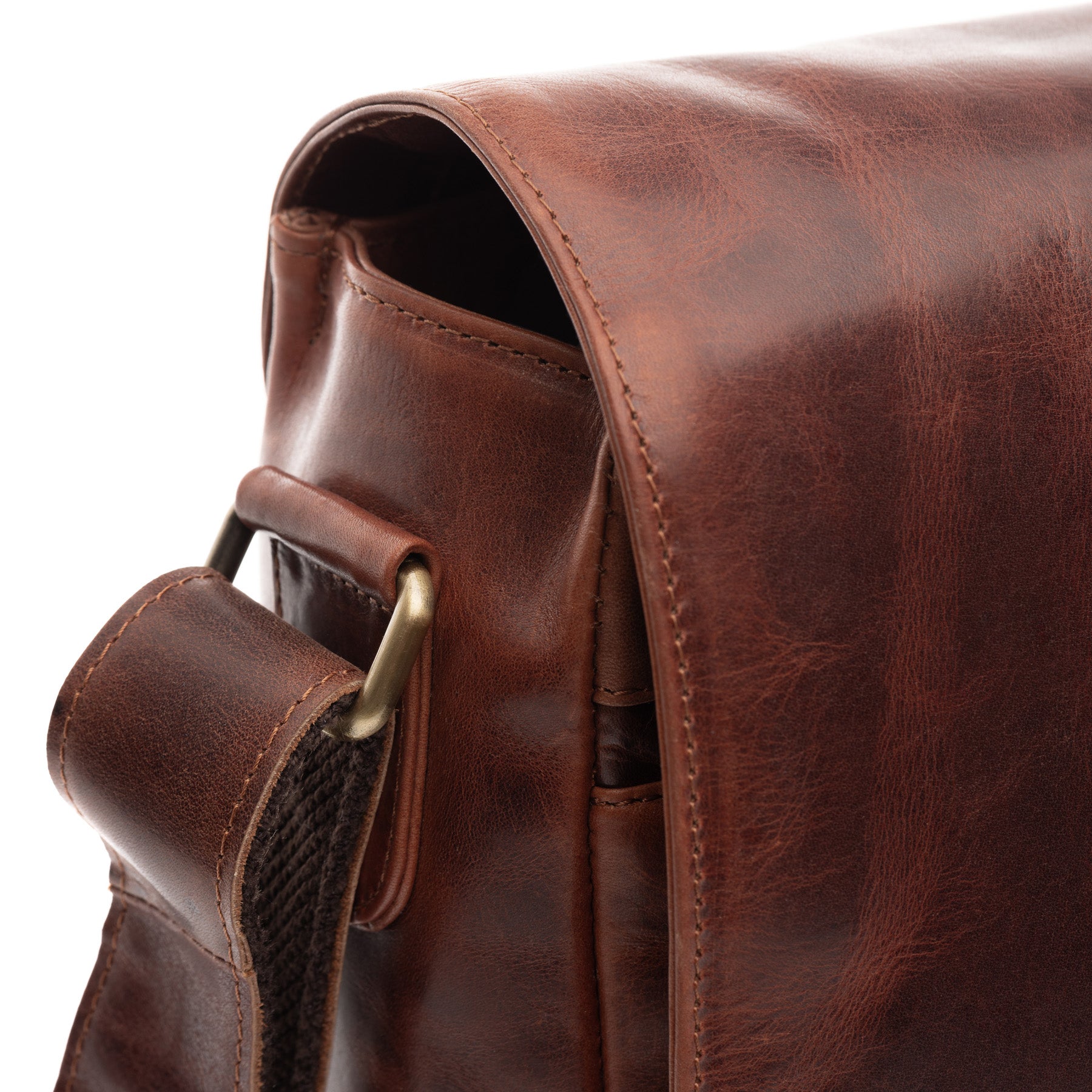 Umhängetasche SPENCER Natur-Leder braun