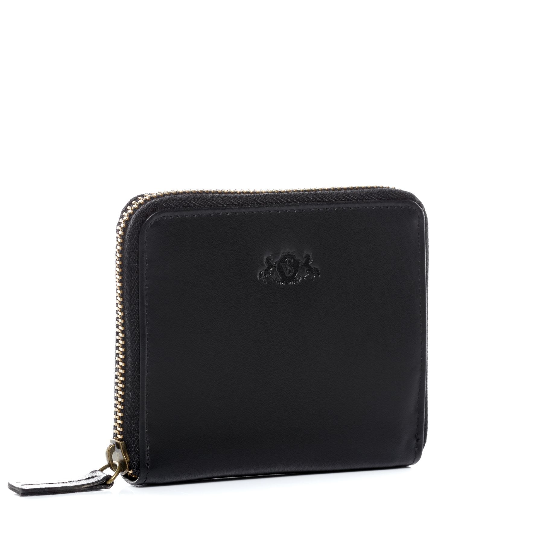 SID & VAIN Geldbeutel Zip Leder klein HANNAH schwarz 21832