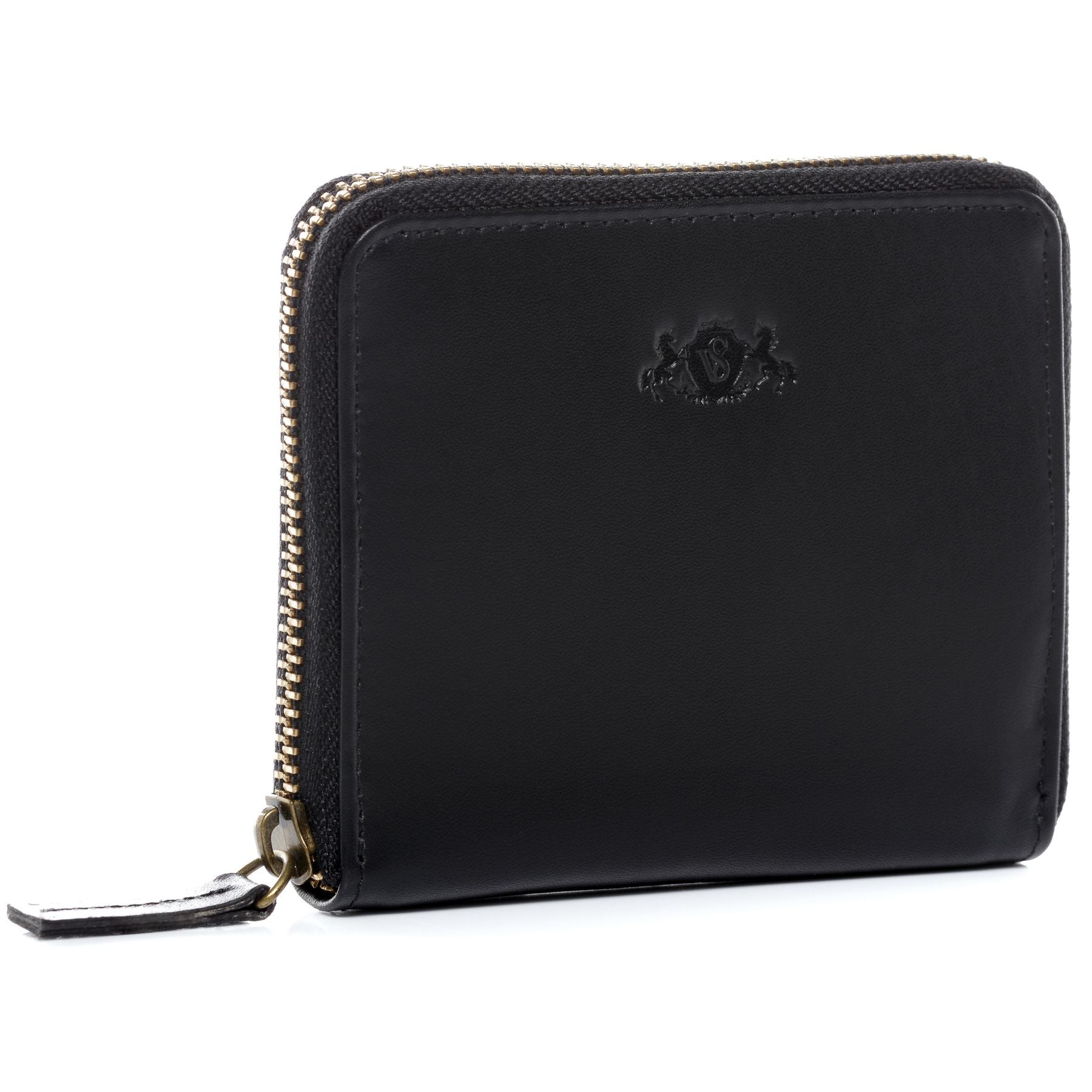 SID & VAIN Geldbeutel Zip Leder klein HANNAH schwarz 21837