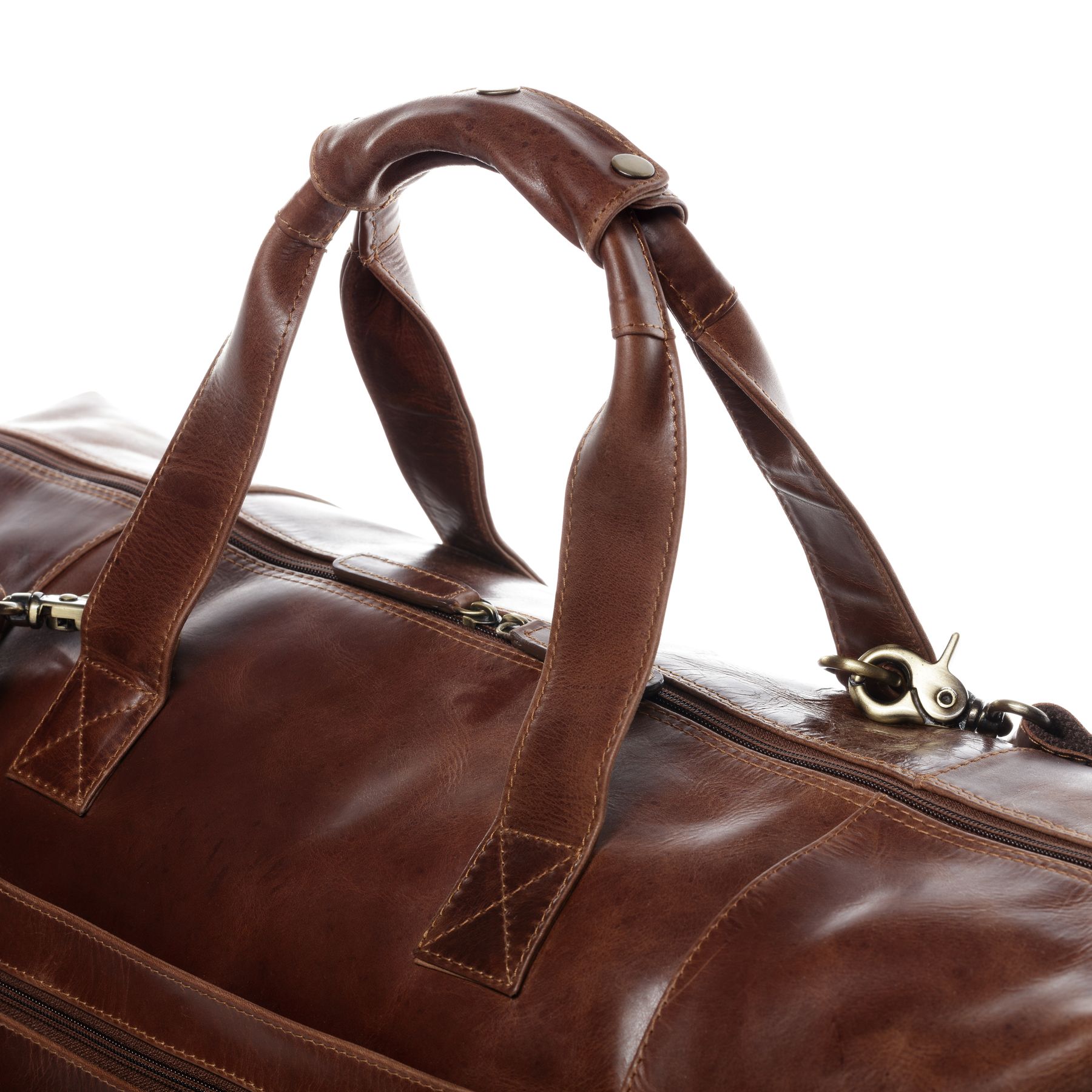 SID & VAIN Reisetasche Leder XL BRISTOL XL-brown 16278