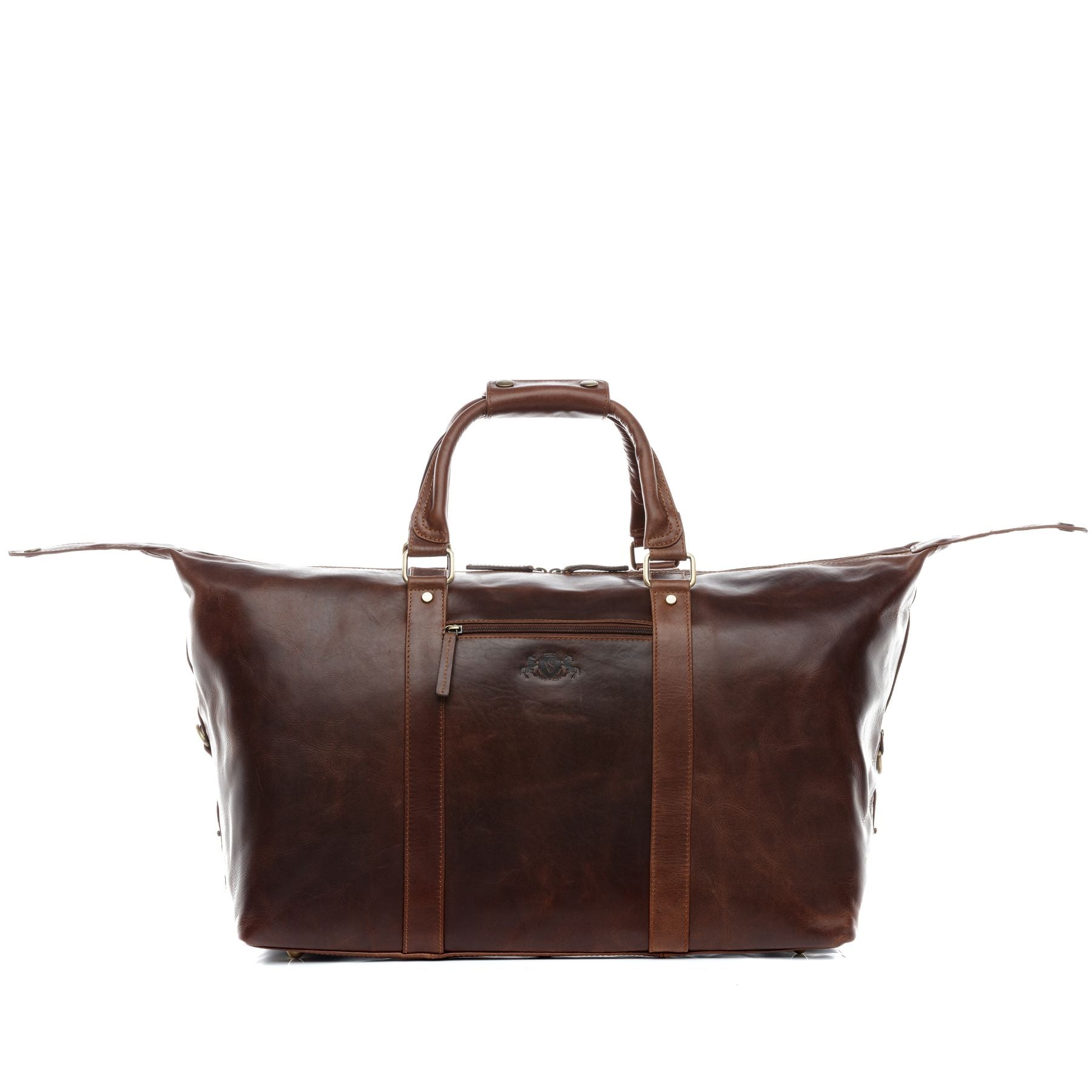 SID & VAIN Reisetasche groß Leder XL ZANE braun-cognac 21114
