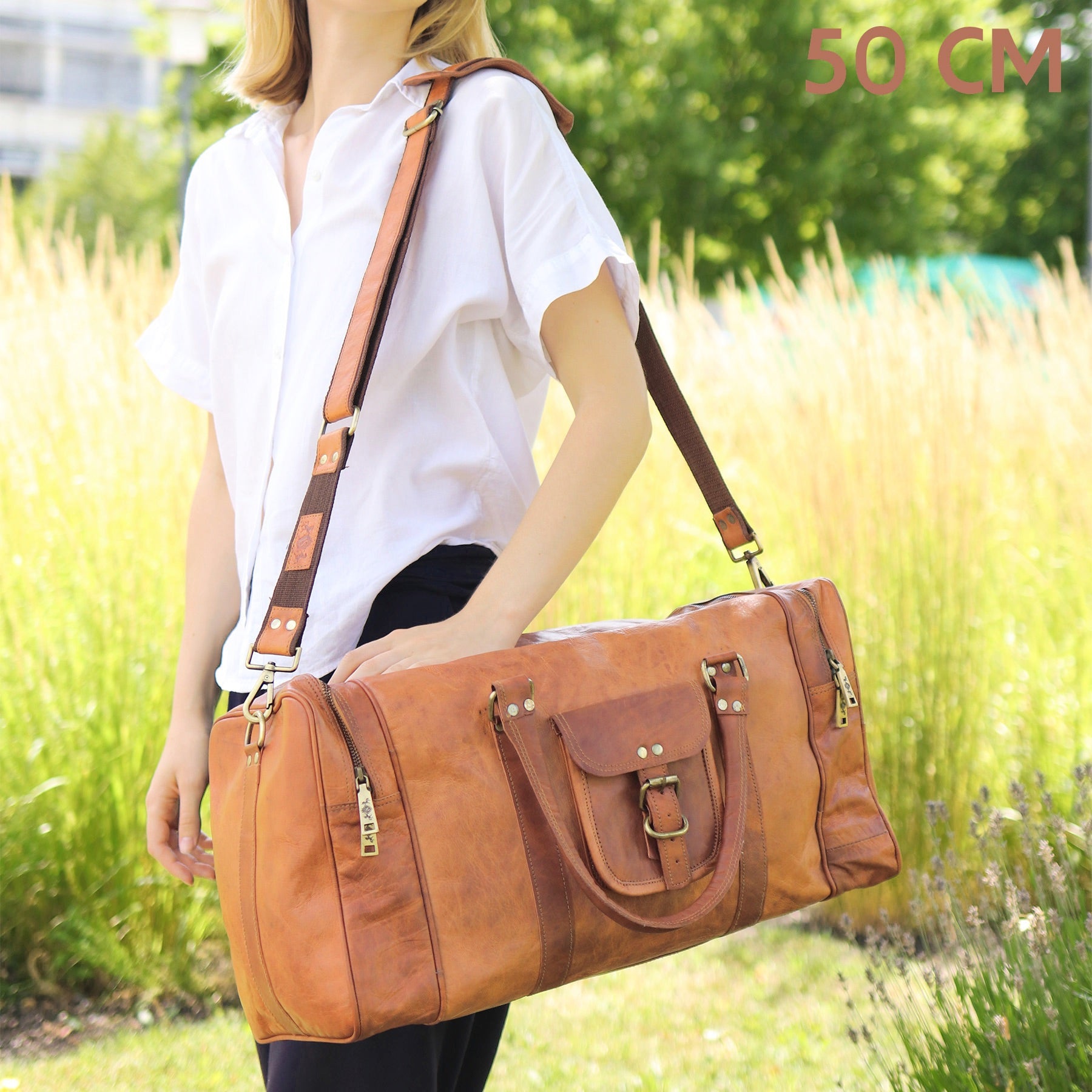 Reisetasche LANDON Naturleder