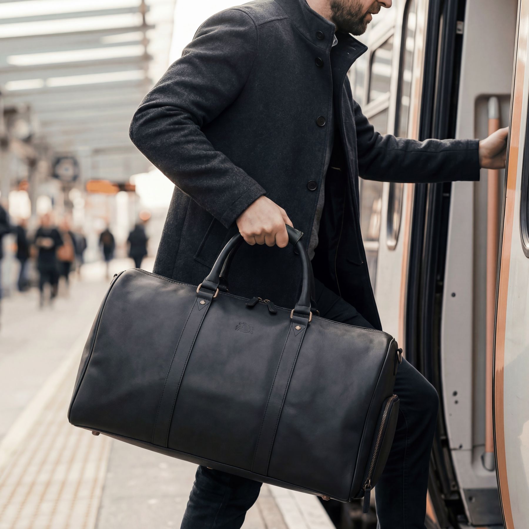 6376-SID & VAIN travel-weekender - XL - NT-68 - HANK BLACK HUNTER-inuse