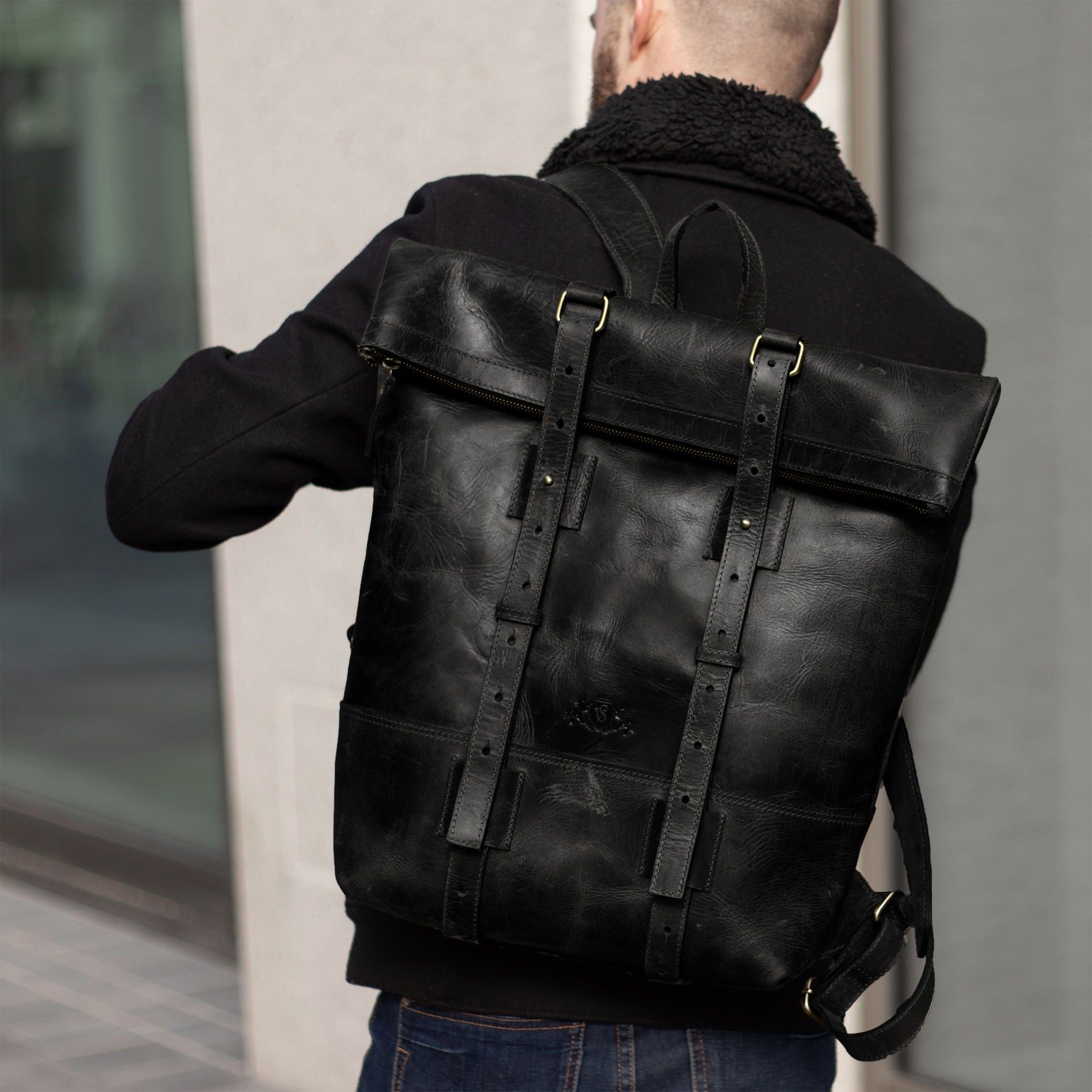SID & VAIN Rucksack Leder XXL CHAZ 26989