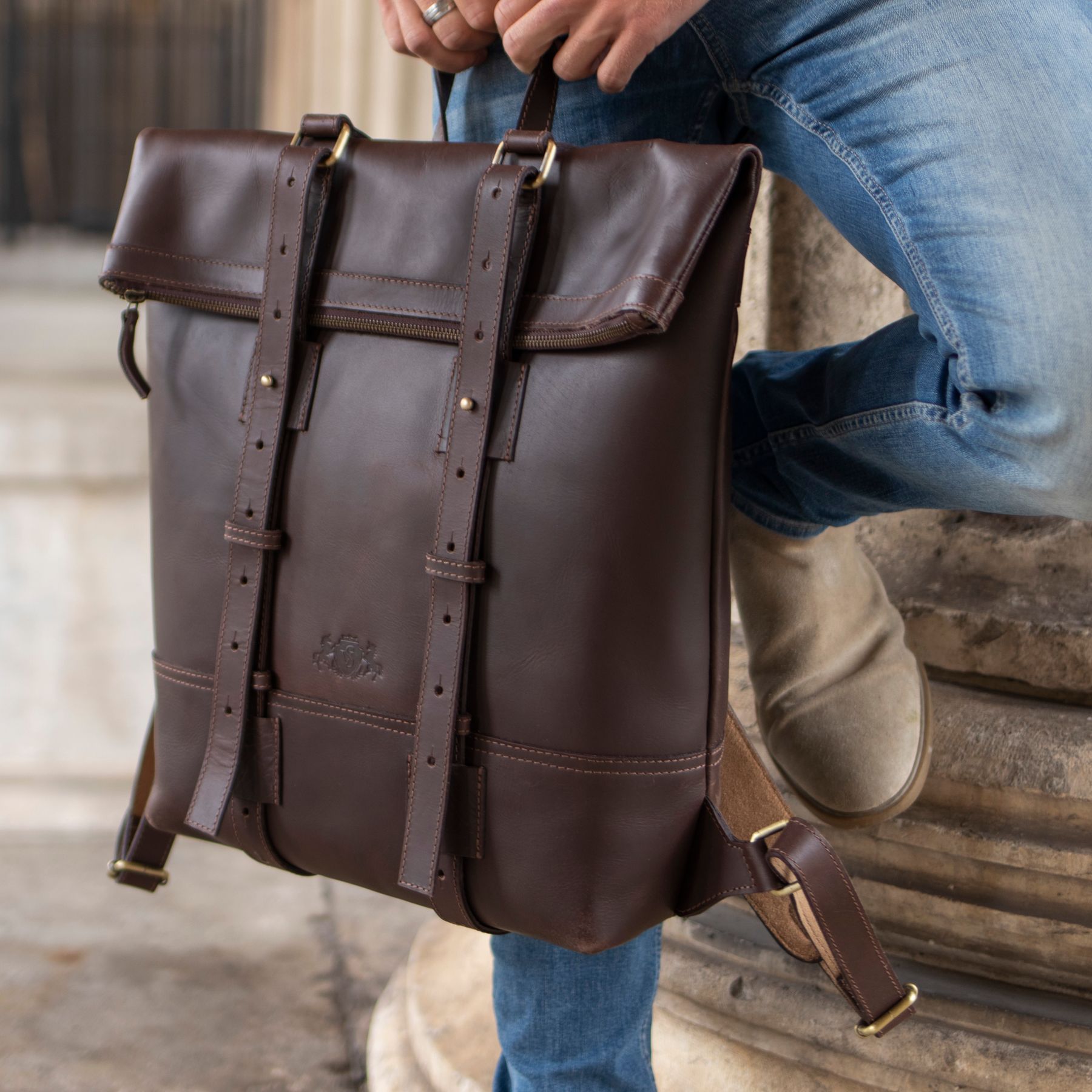 SID & VAIN Rucksack Leder CHAZ 31383