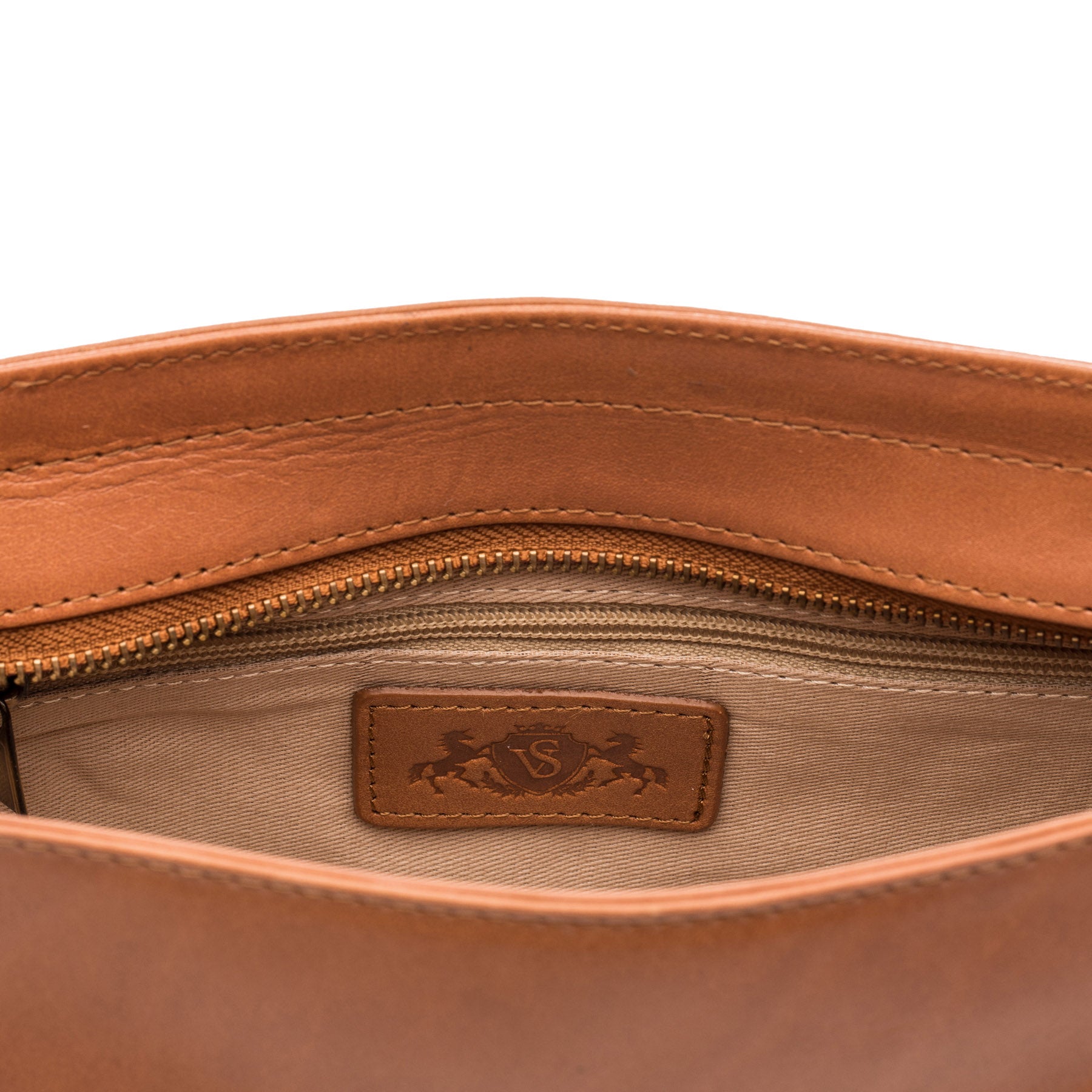 Umhängetasche ORLANDO Naturleder braun-cognac