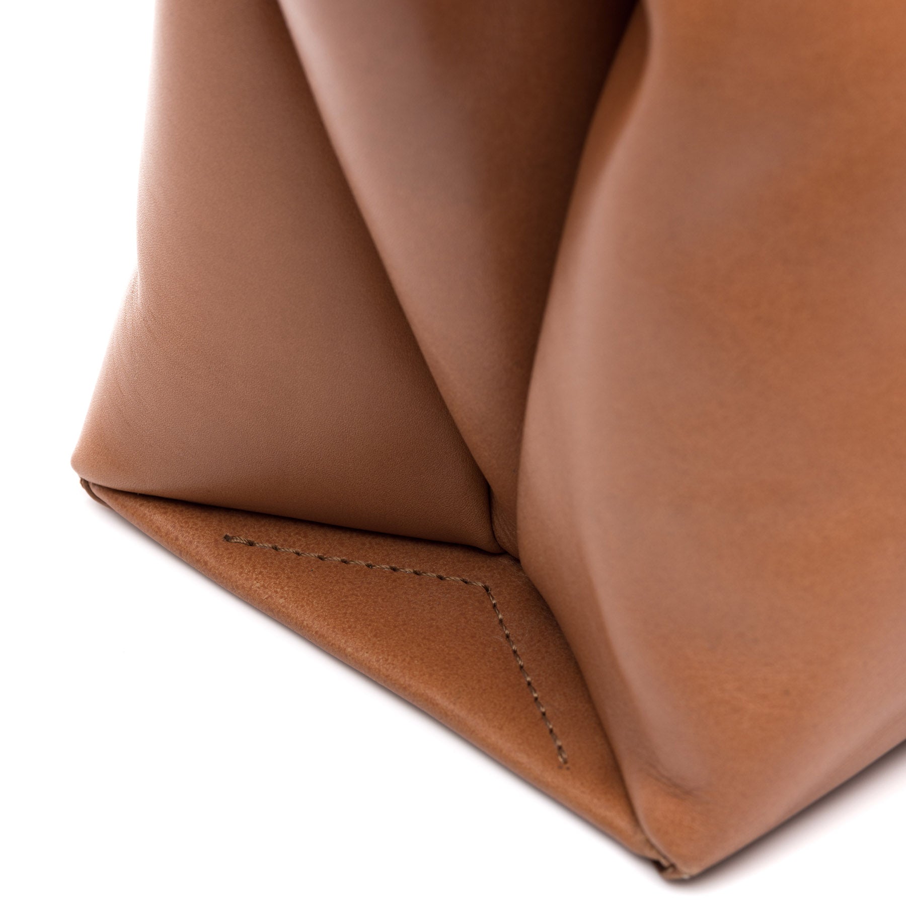 Schultertasche ATLANTA Glattleder braun