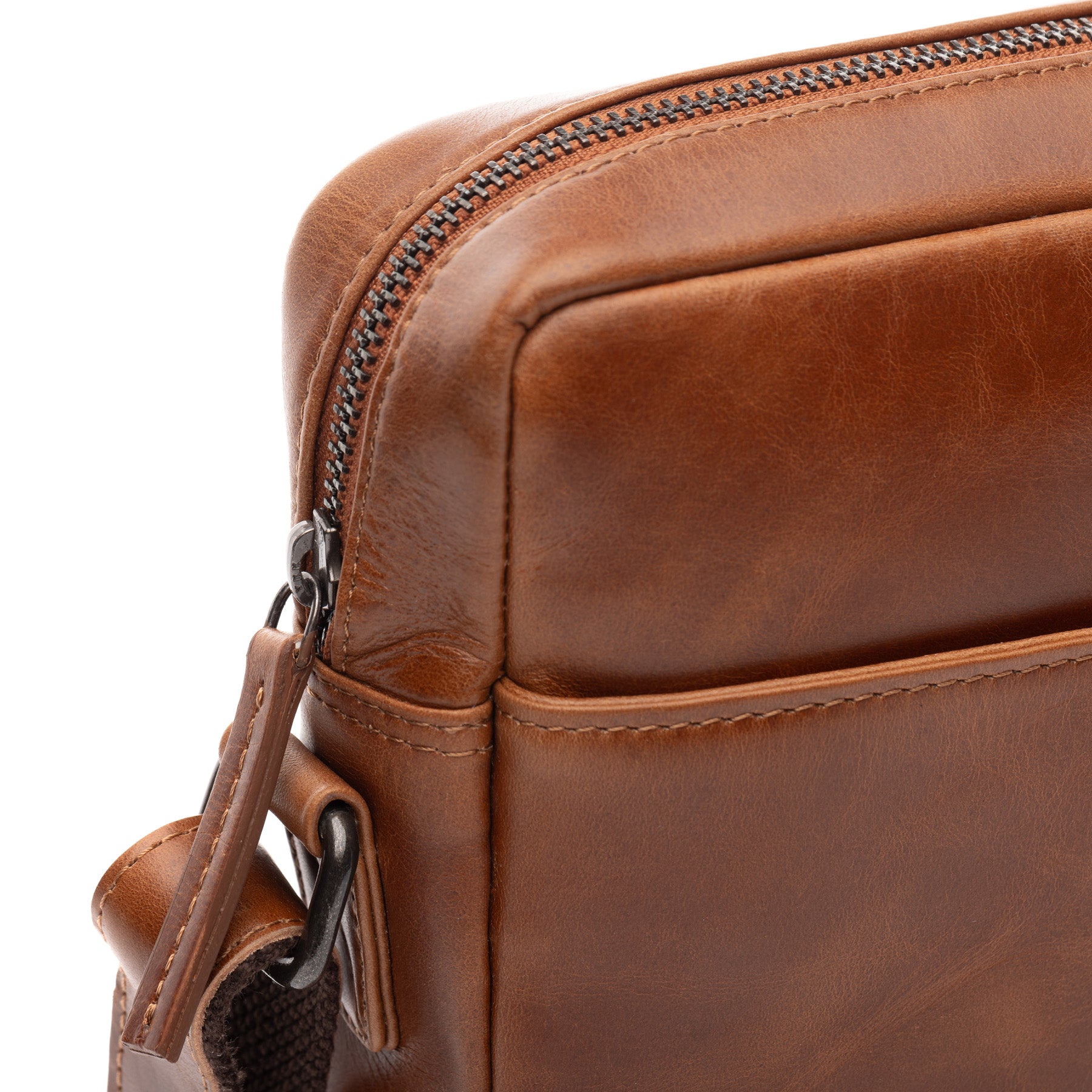 Schultertasche DUBLIN Glattleder