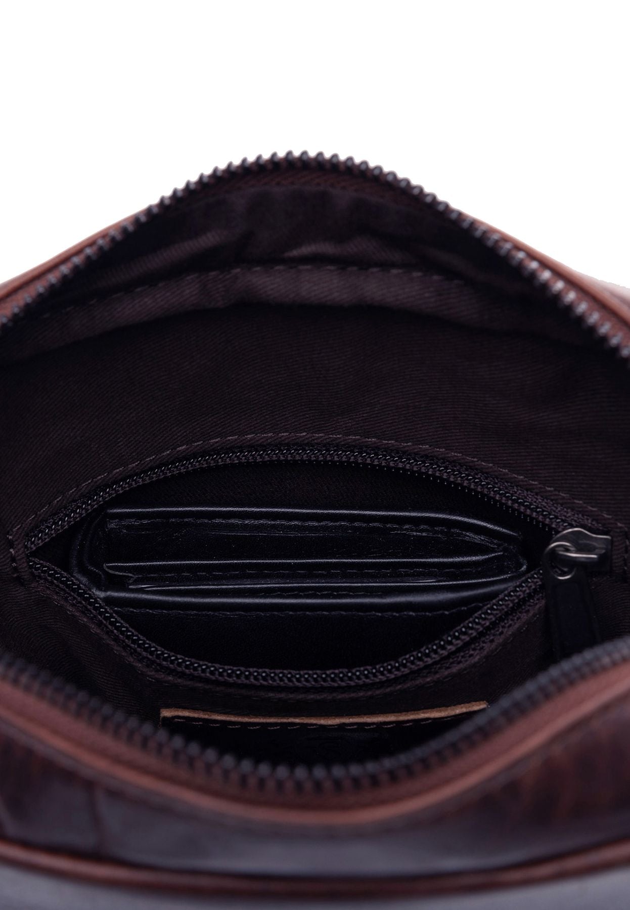 Schultertasche DUBLIN Glattleder
