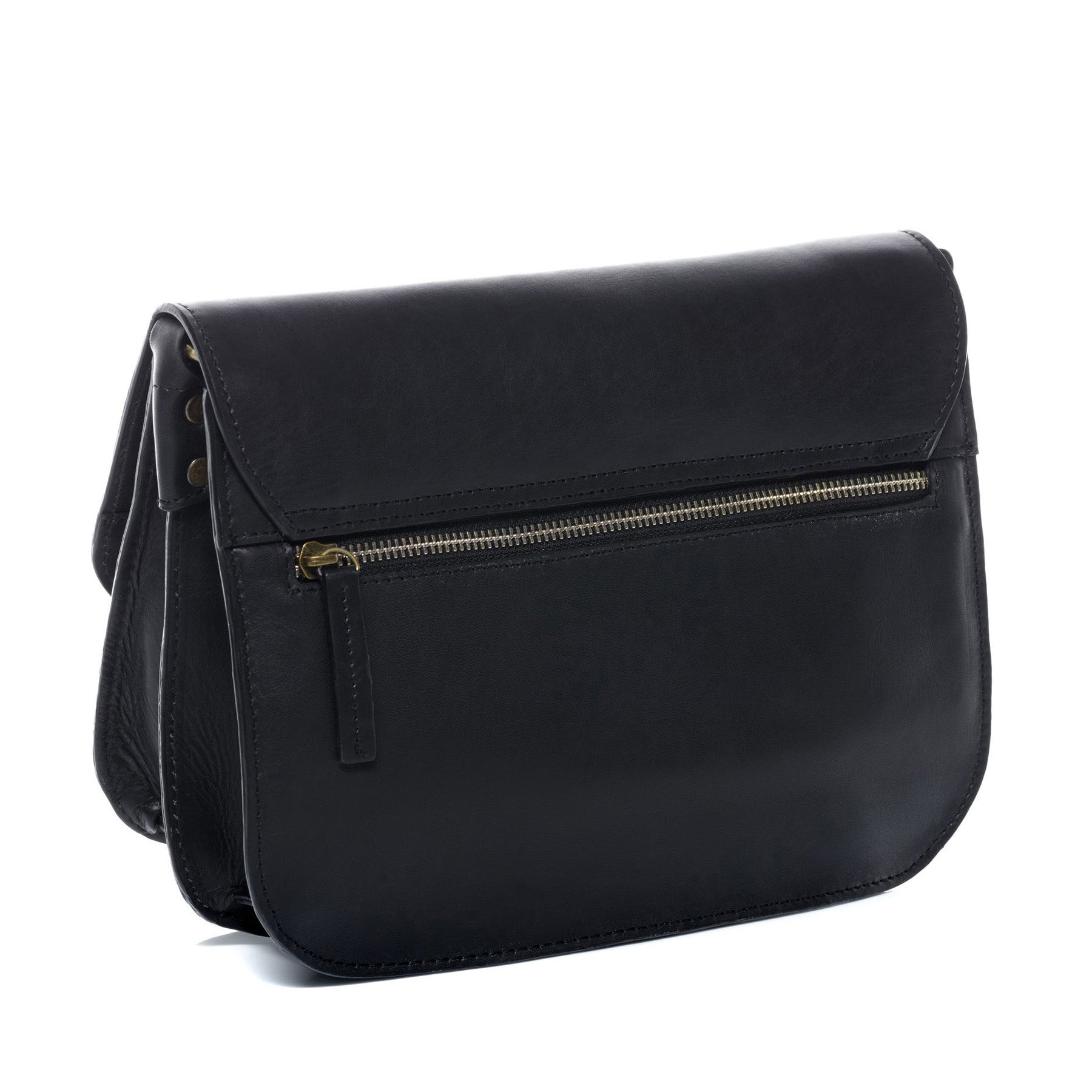 SID & VAIN Schultertasche Leder & Umhängetasche Leder FRAN schwarz 42466