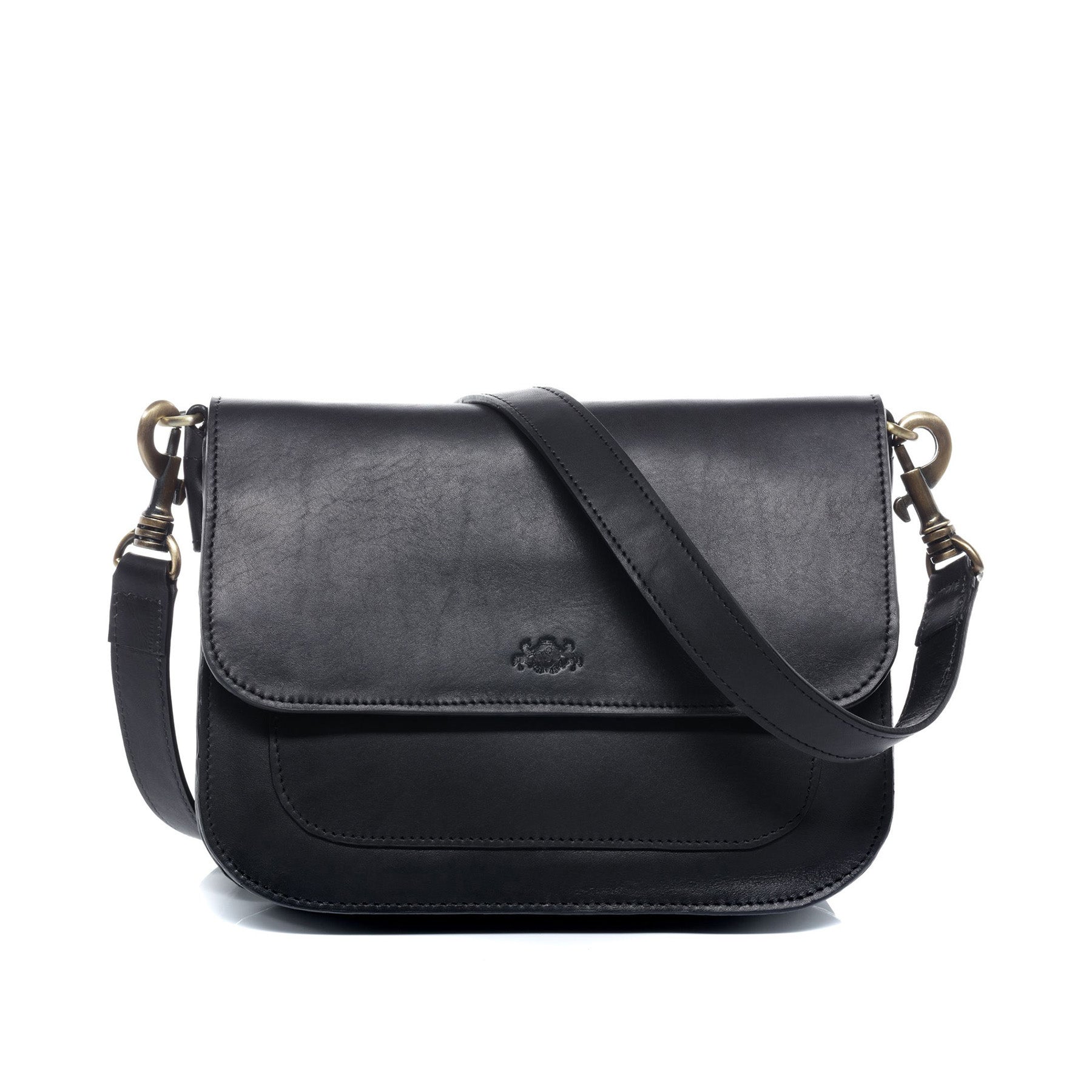 SID & VAIN Schultertasche Leder & Umhängetasche Leder FRAN schwarz 42467