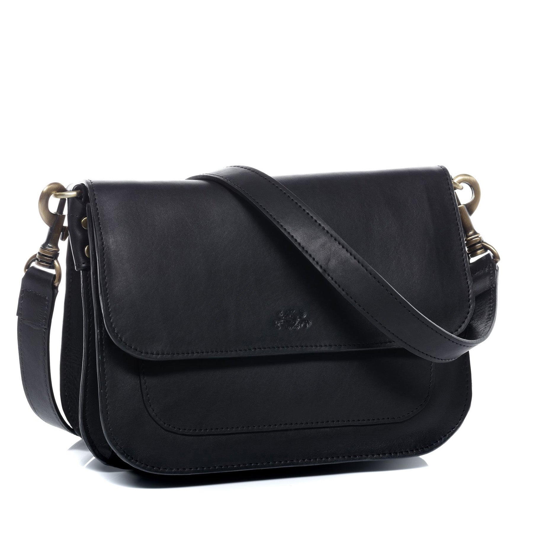 SID & VAIN Schultertasche Leder & Umhängetasche Leder FRAN schwarz 42468