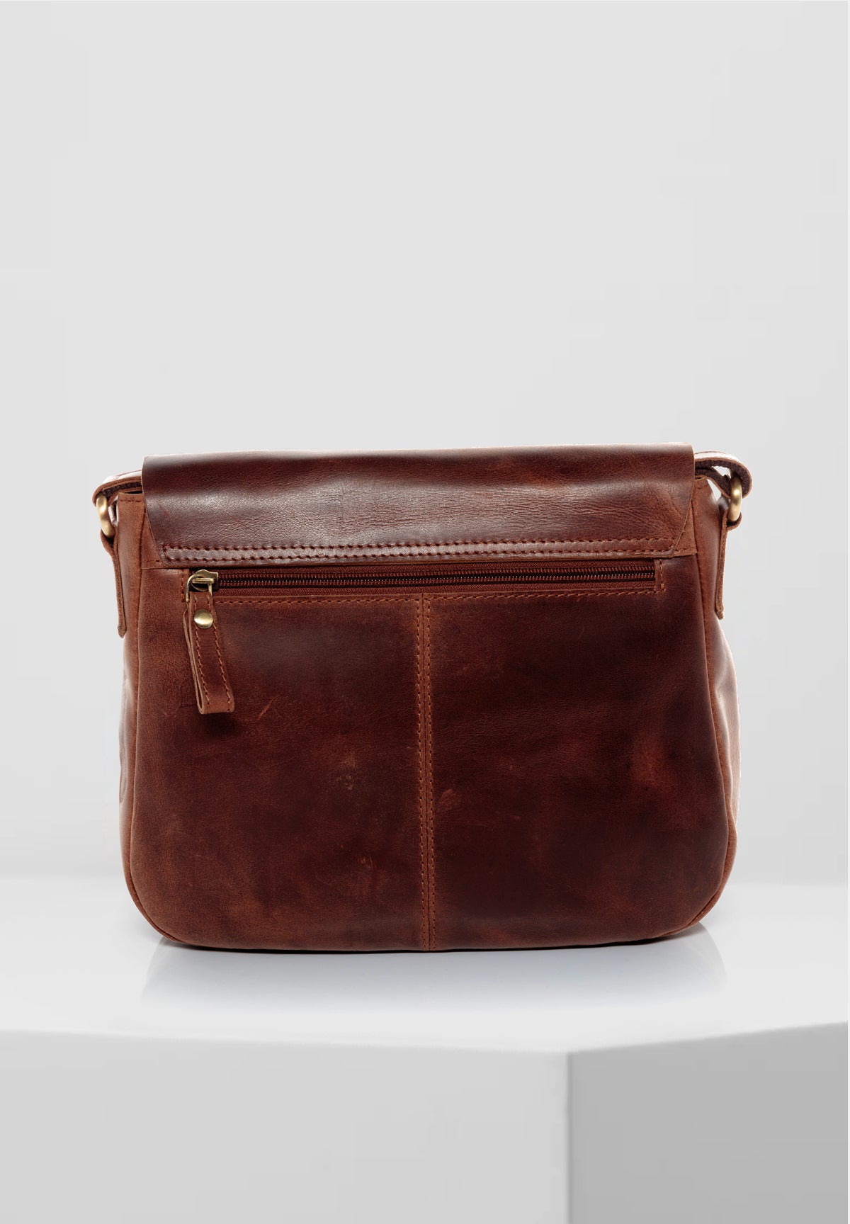 Umhängetasche YALE Natur-Leder braun