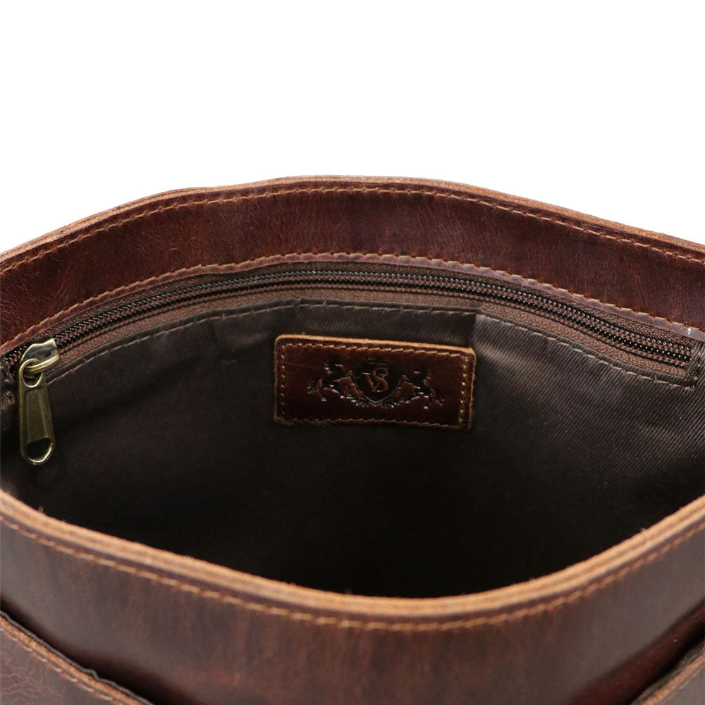 Umhängetasche YALE Natur-Leder Damen