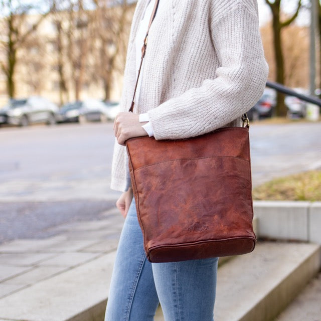 Shopper AMBER Naturleder braun