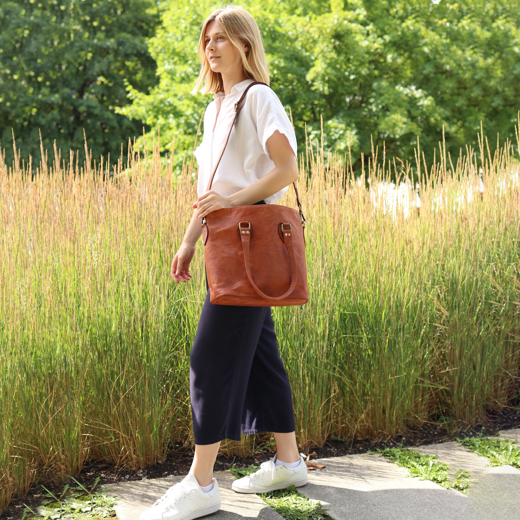 Shopper SKYLAR Naturleder braun