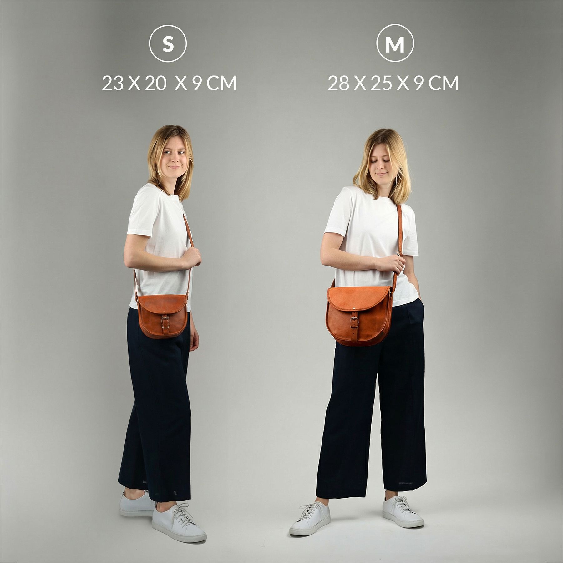 AUBREY shoulder bag, natural leather, brown