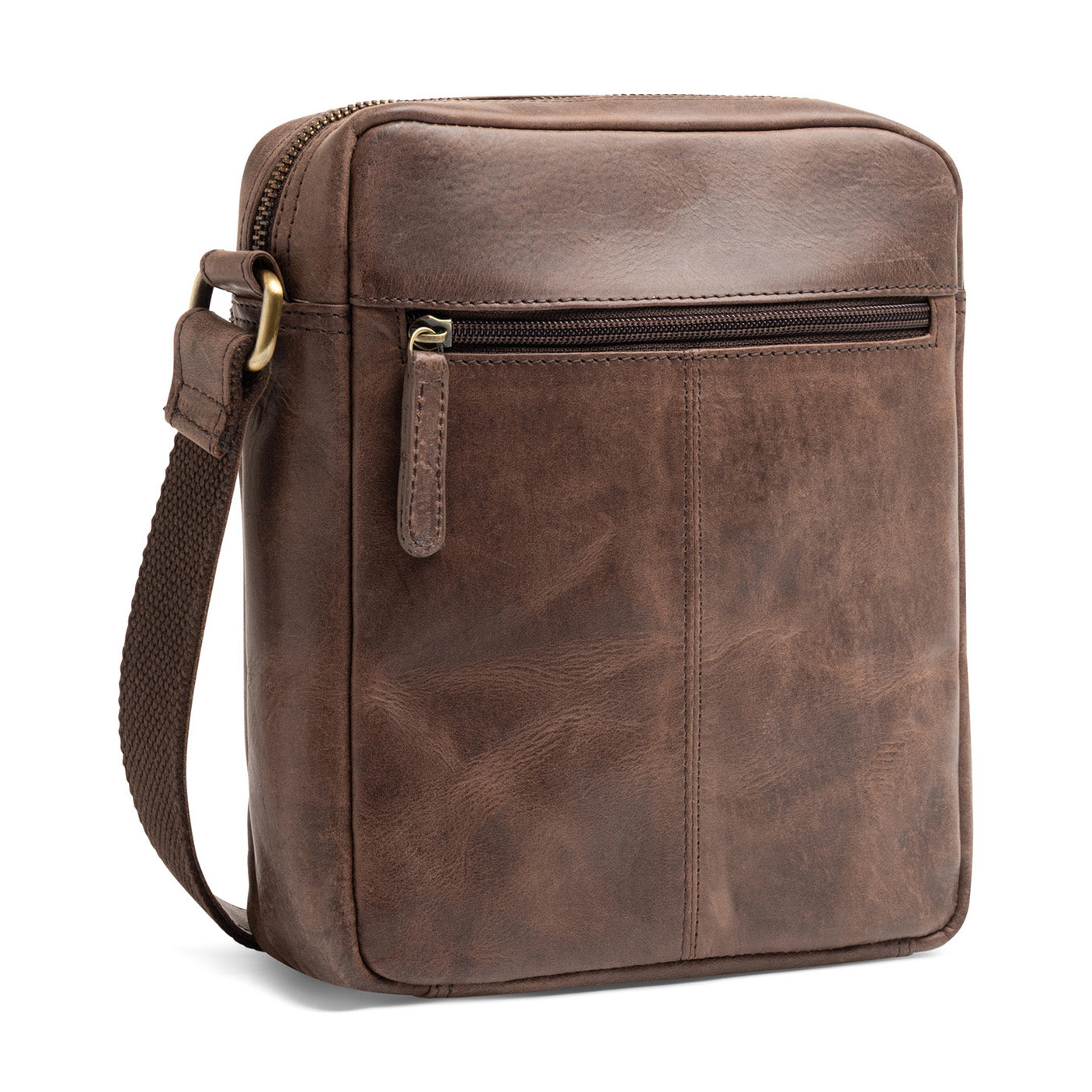 Schultertasche CLARK Natur-Leder braun