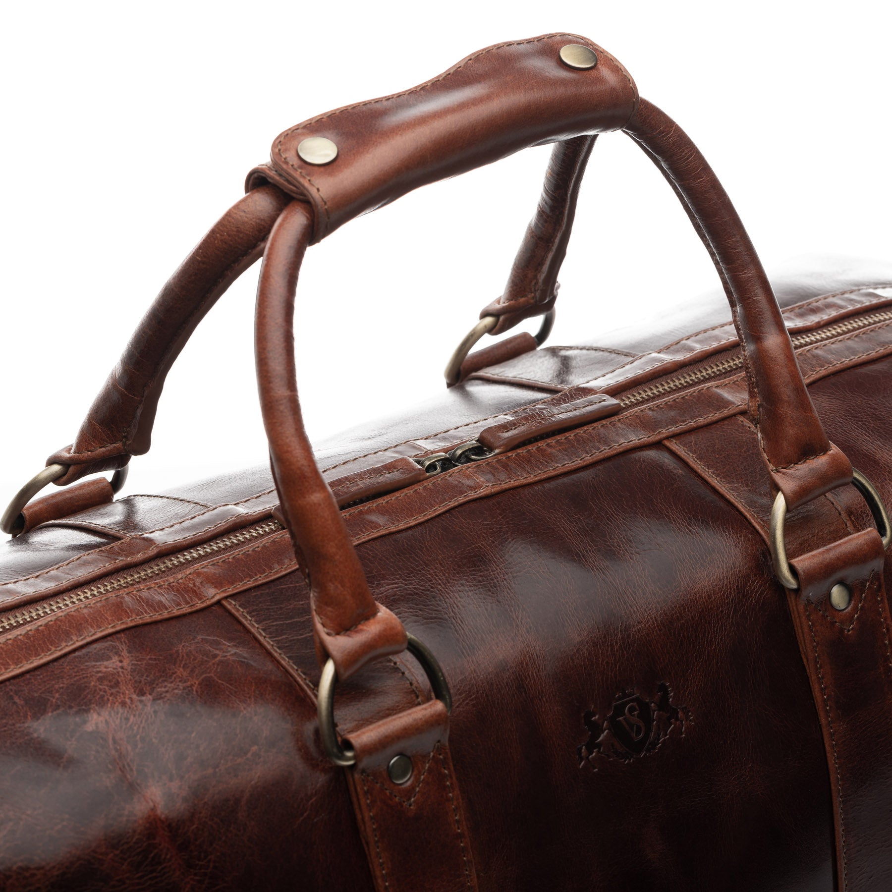 Reisetasche CHAD Büffelleder vintage-braun