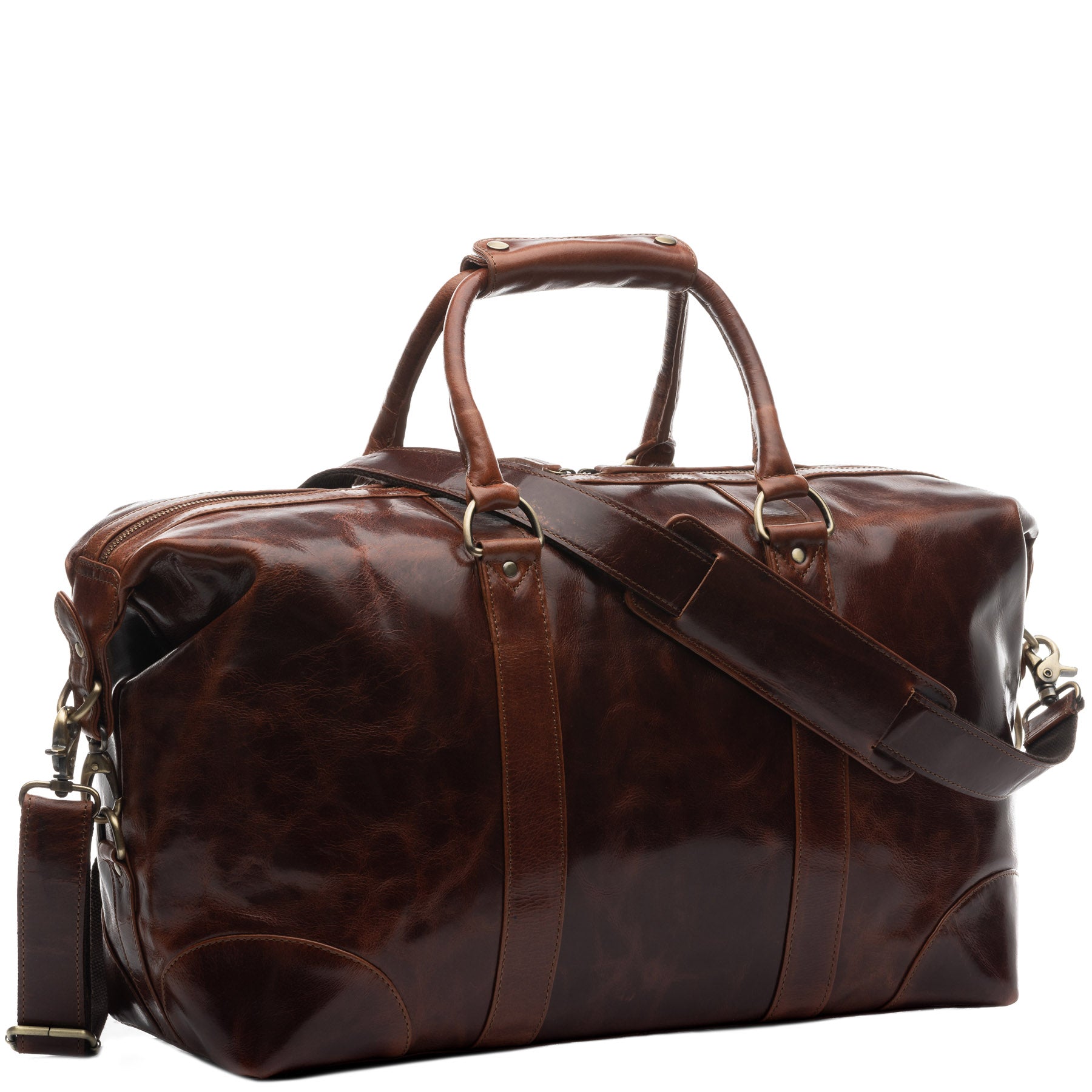 Reisetasche CHAD Büffelleder vintage-braun