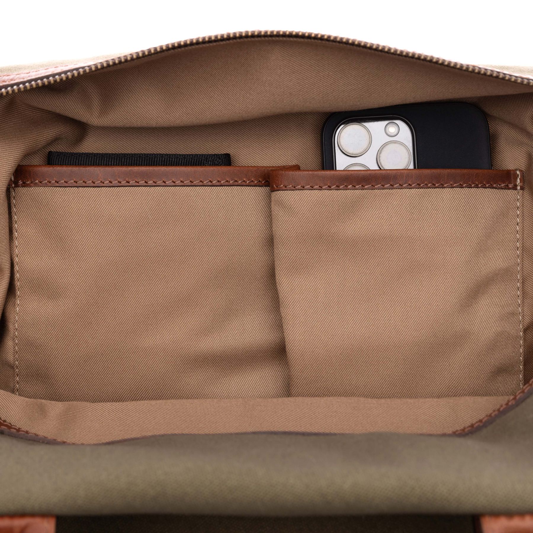 SID & VAIN Reisetasche Canvas LENNOX Weekender blau olive 44858