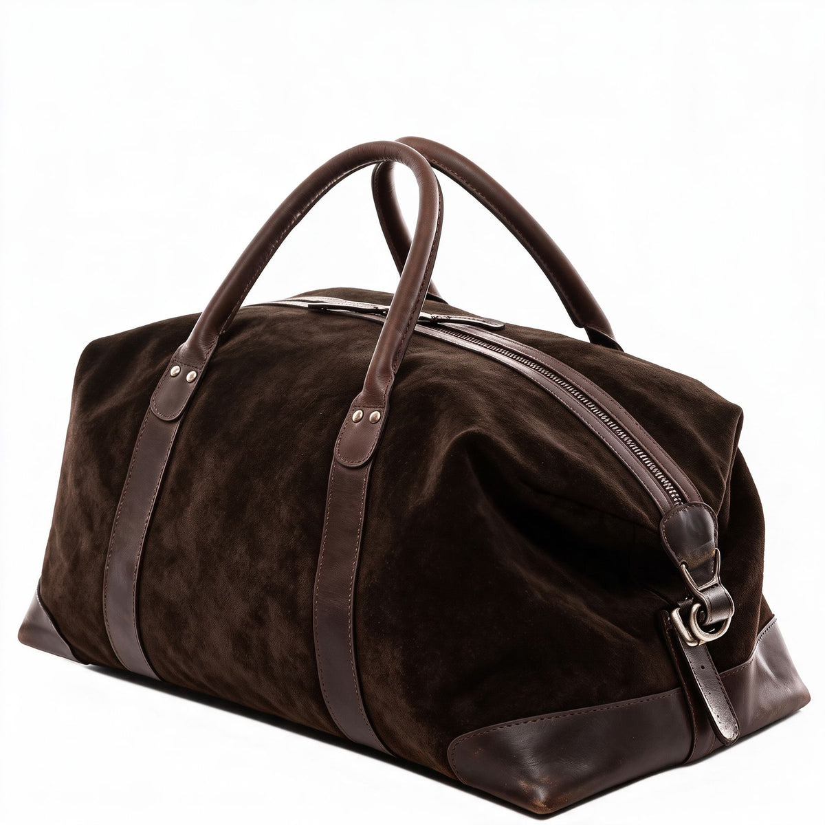 Wildleder Reisetasche Lennox braun side 2