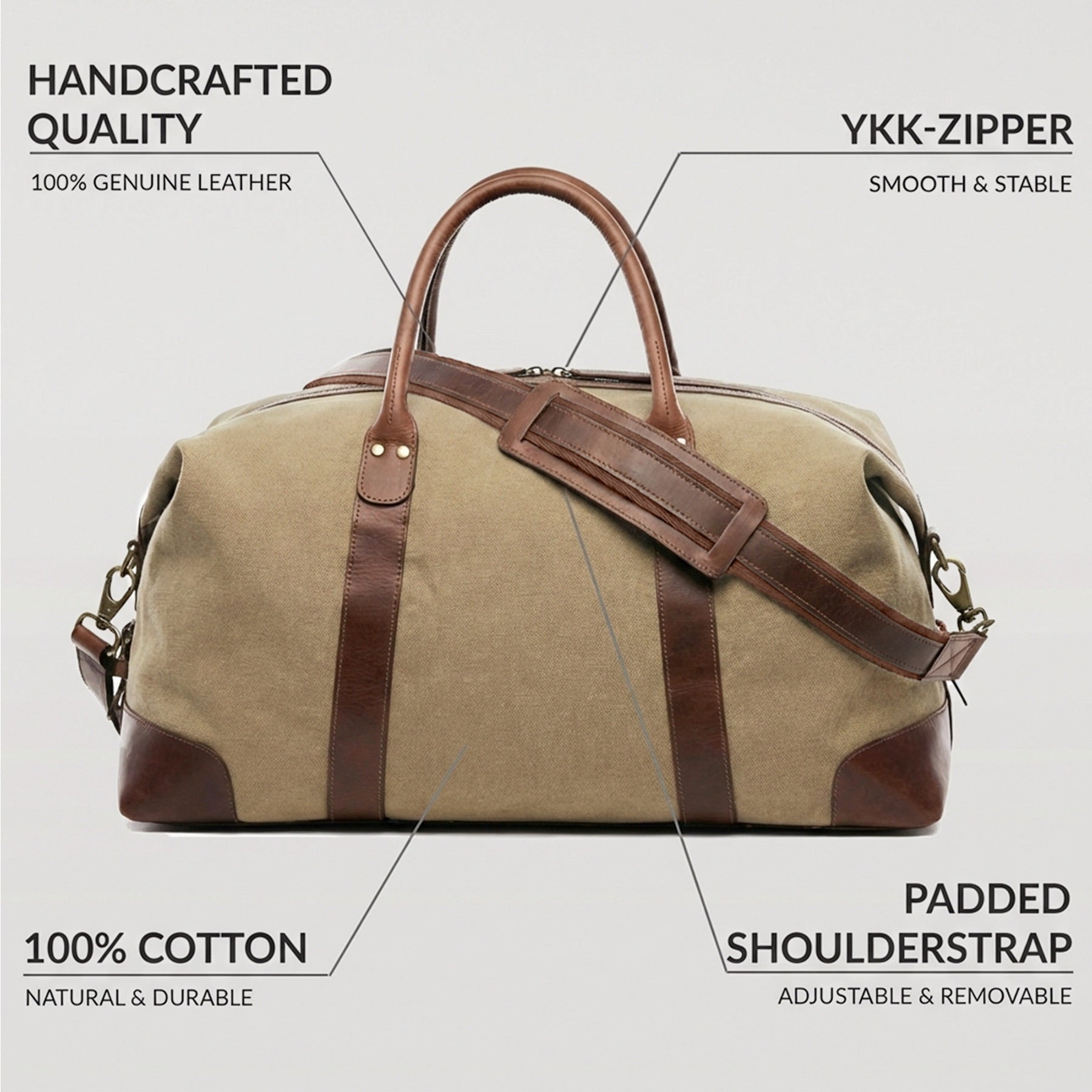 6498-SID & VAIN travel-l - L - H-75 - Lennox -brown CANVAS-PULL-UP-feature