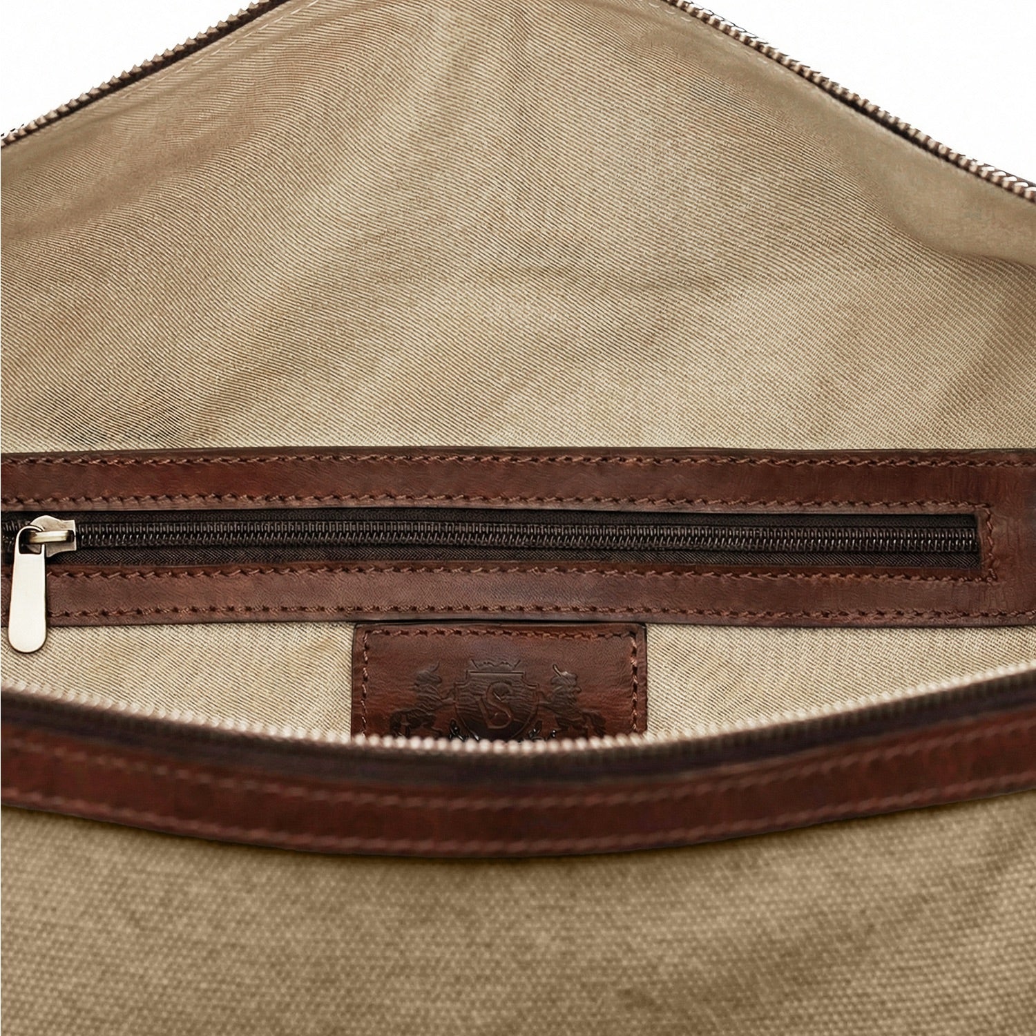 6498-SID & VAIN travel-l - L - H-75 - Lennox -brown CANVAS-PULL-UP-Detail-1