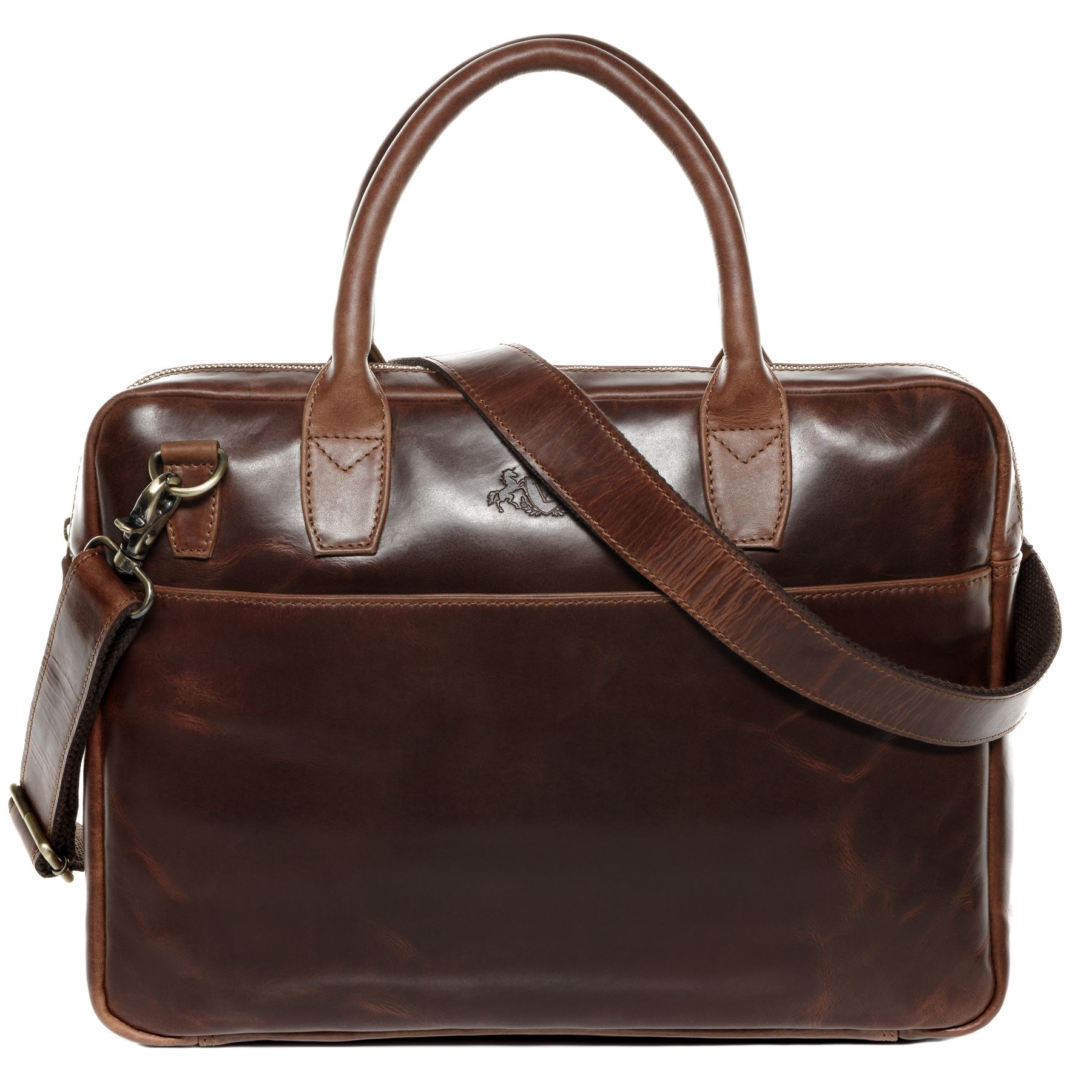 SID & VAIN Laptoptasche Leder Slim BOSTON 29356