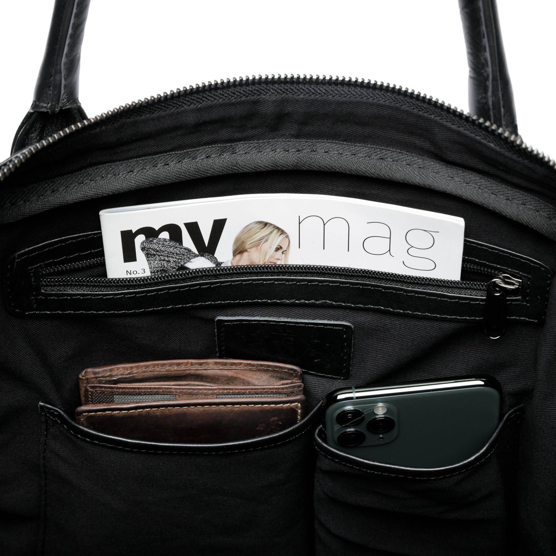 SID & VAIN Laptoptasche Leder Slim BOSTON 29353