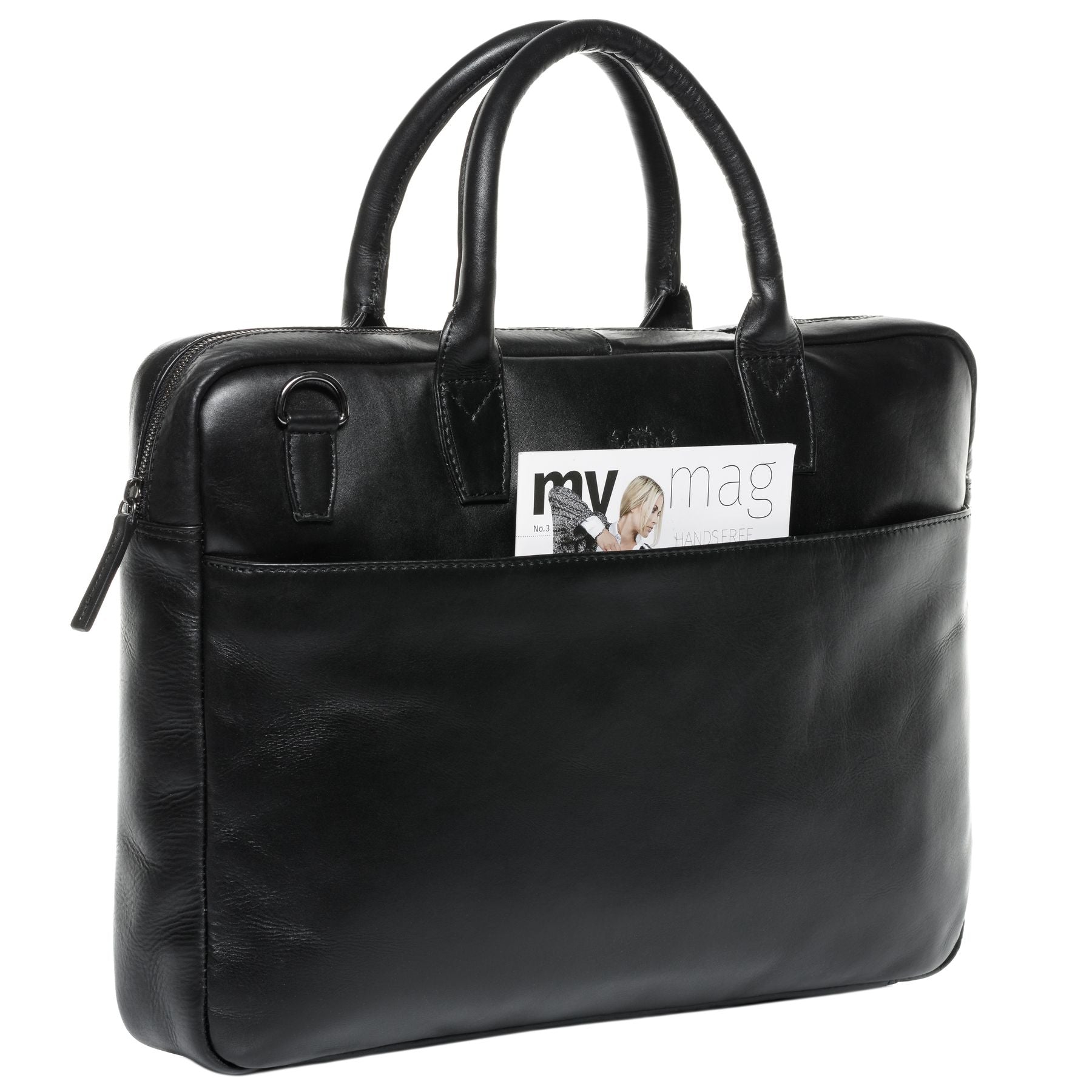 SID & VAIN Laptoptasche Leder Slim BOSTON 29350