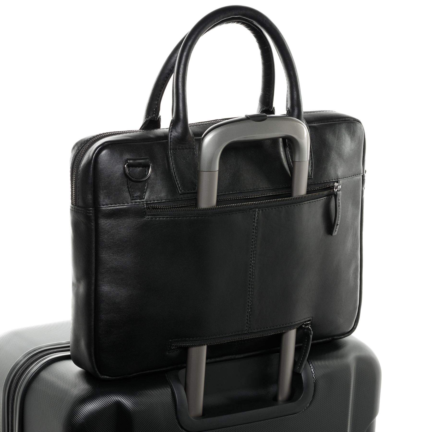 SID & VAIN Laptoptasche Leder Slim BOSTON 29351