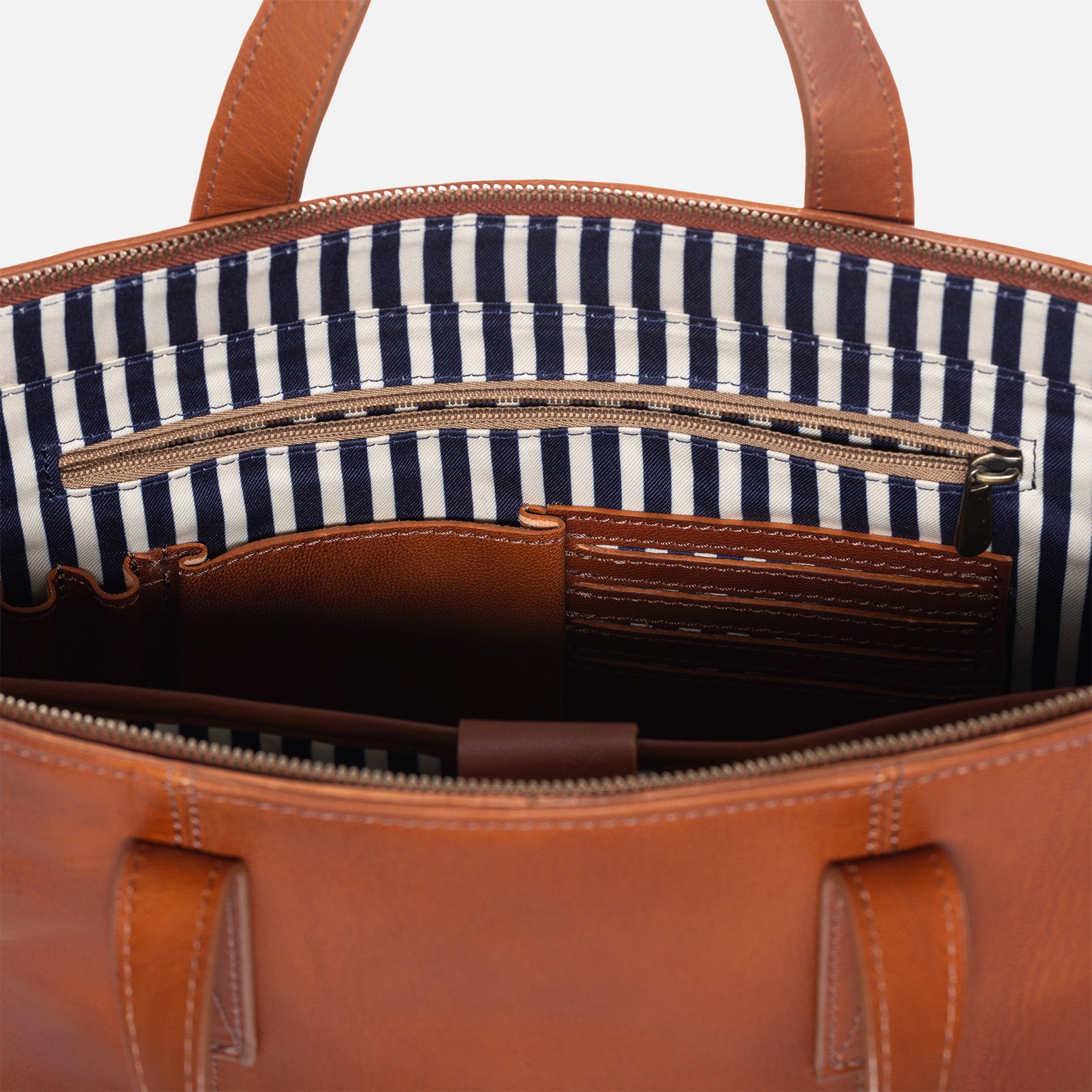 Shopper LIVIE Glattleder braun