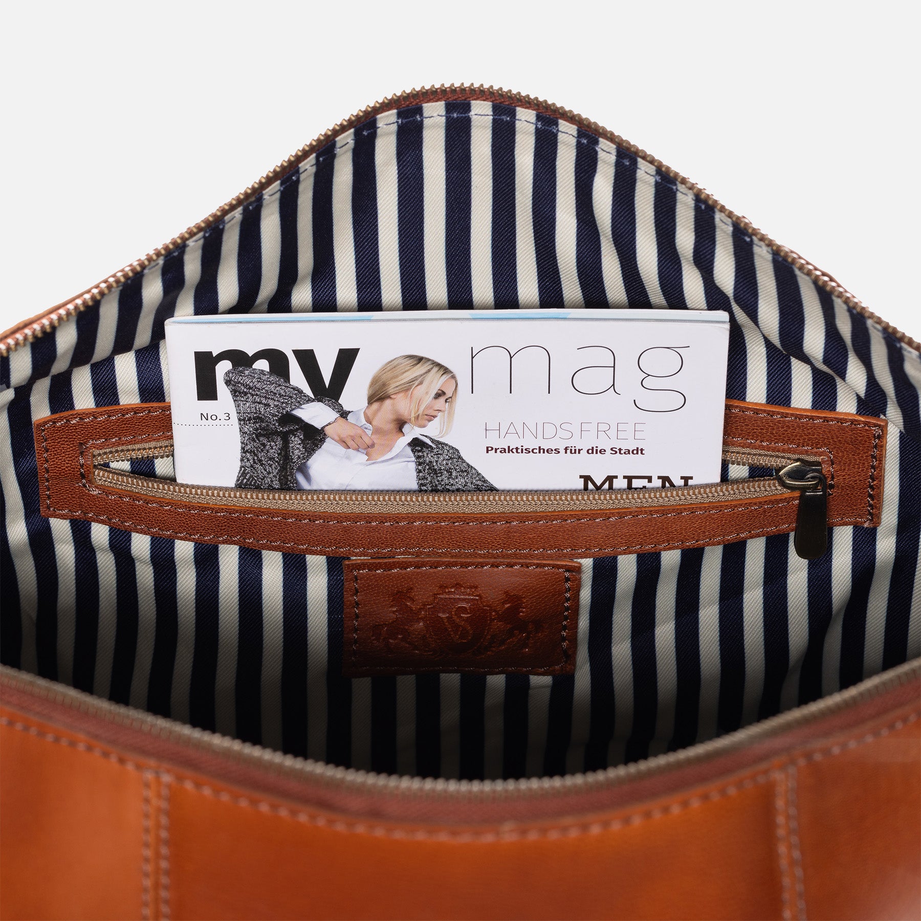Weekender SKYLER Nappa Leder braun