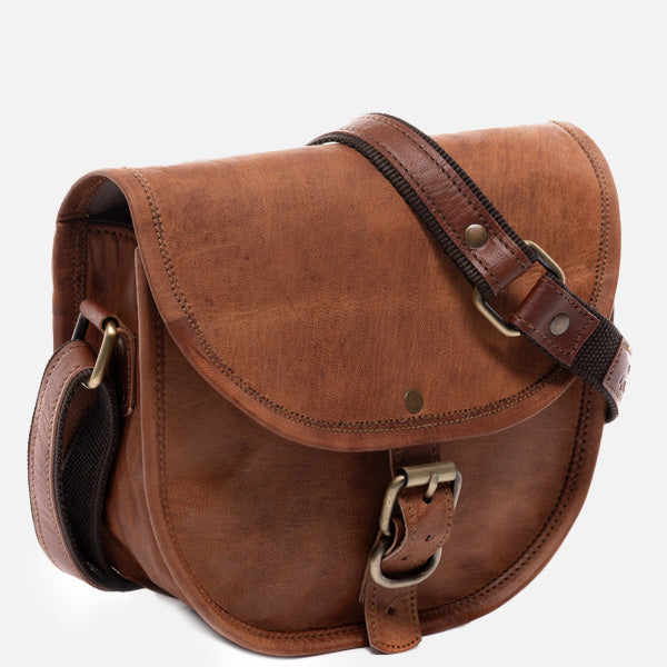Umhängetasche AUBREY Naturleder braun