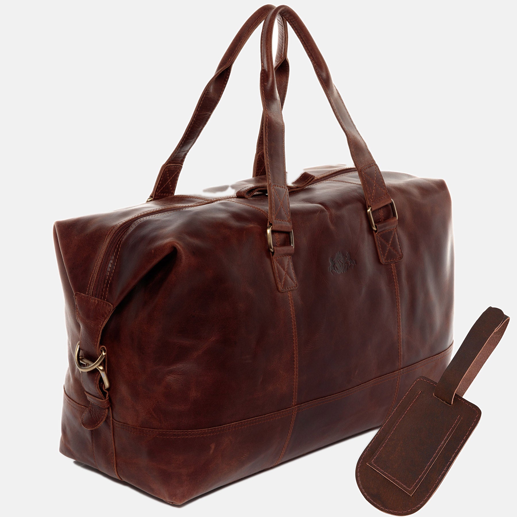 Weekender YALE Natur-Leder braun