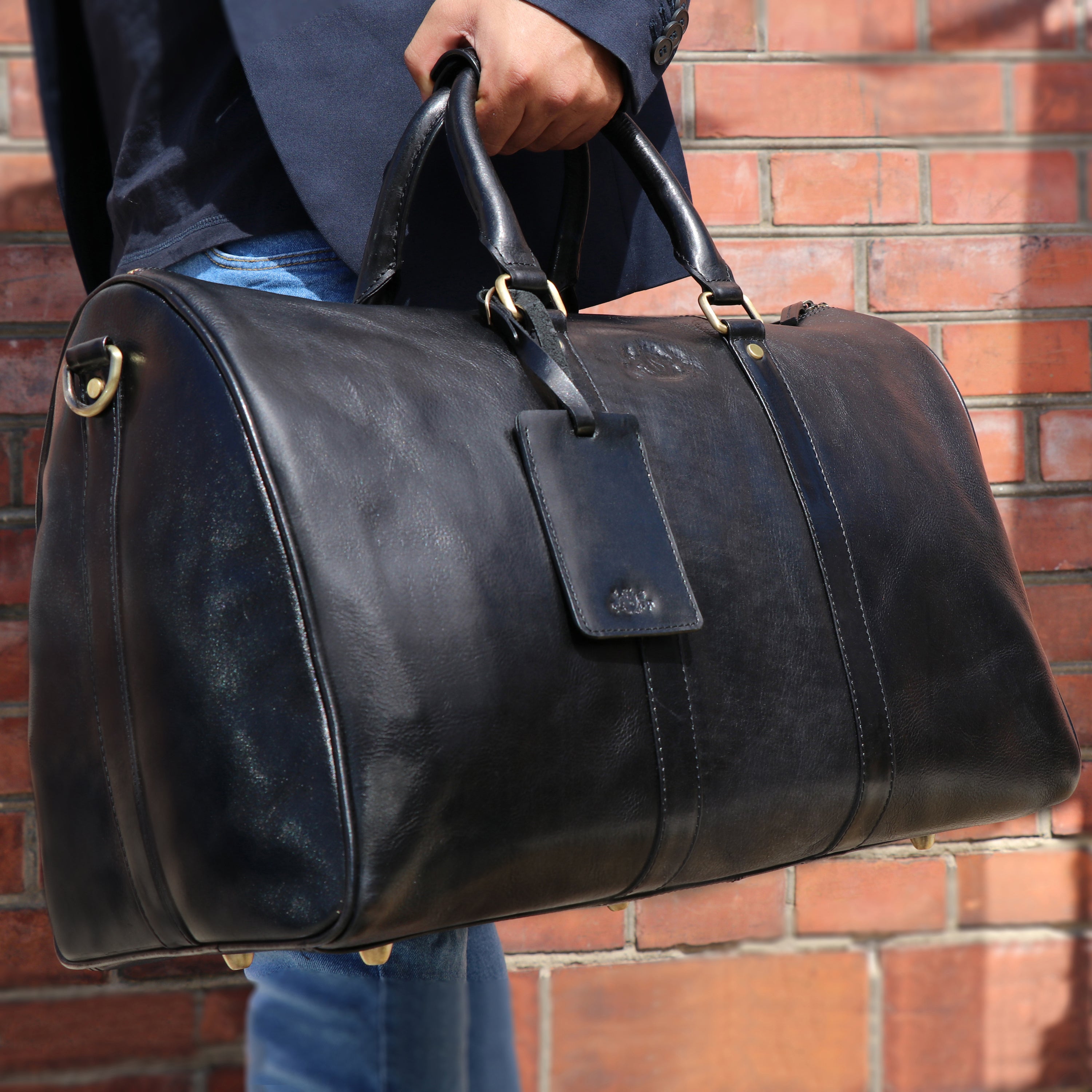 Weekender FRANKLIN Glattleder schwarz