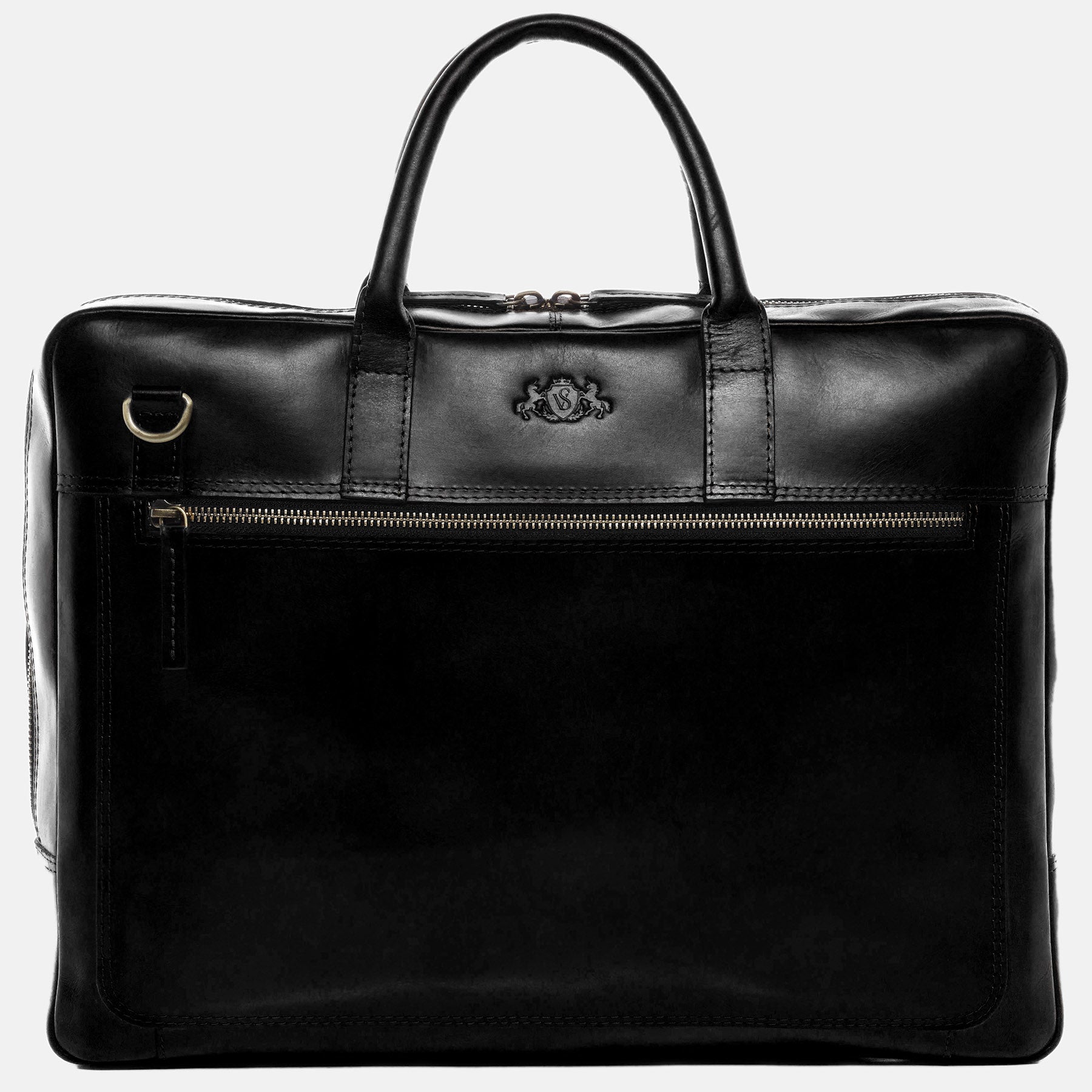 Laptoptasche DIXON Glattleder schwarz