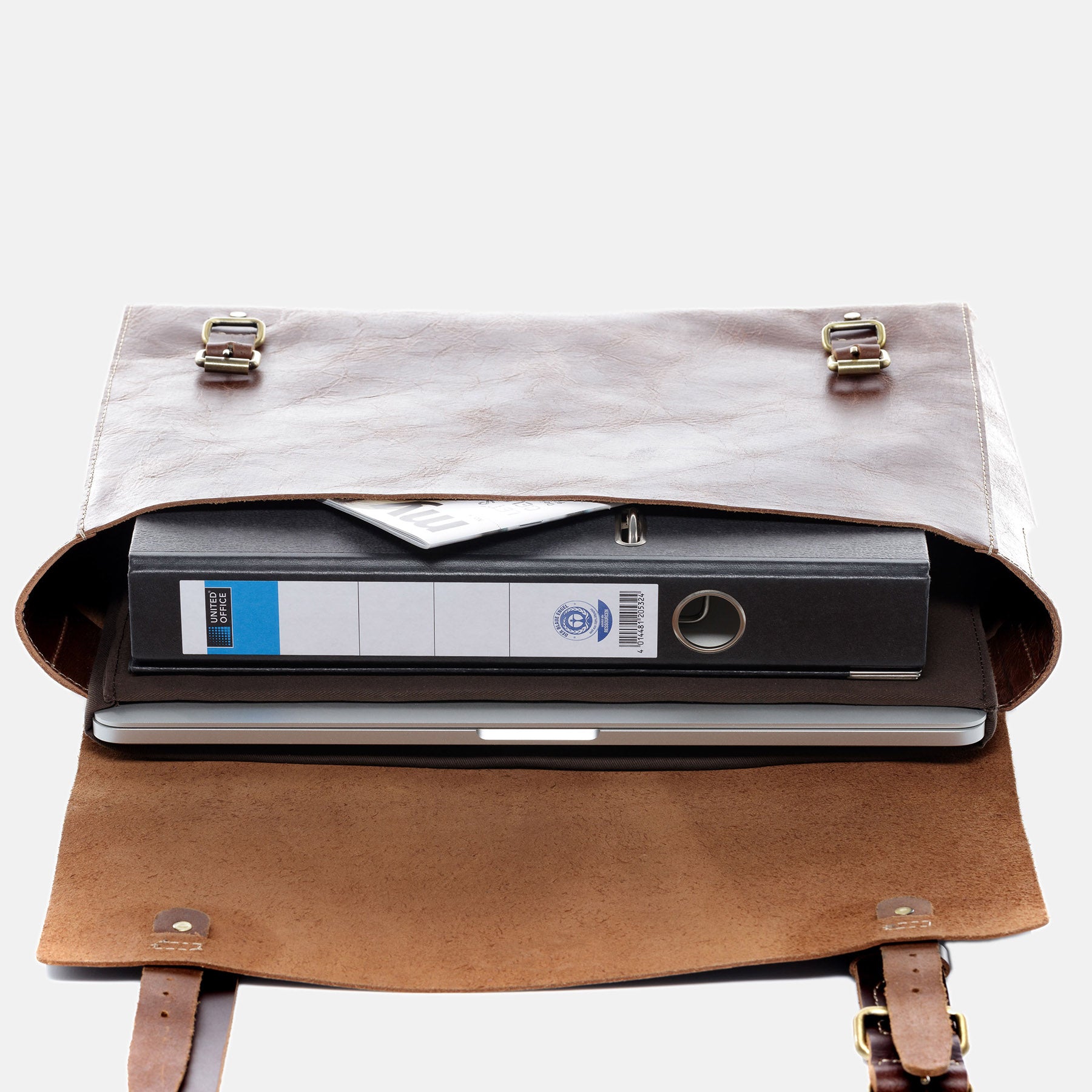 Messenger bag DUNCAN Vintage-Leder vintage-braun