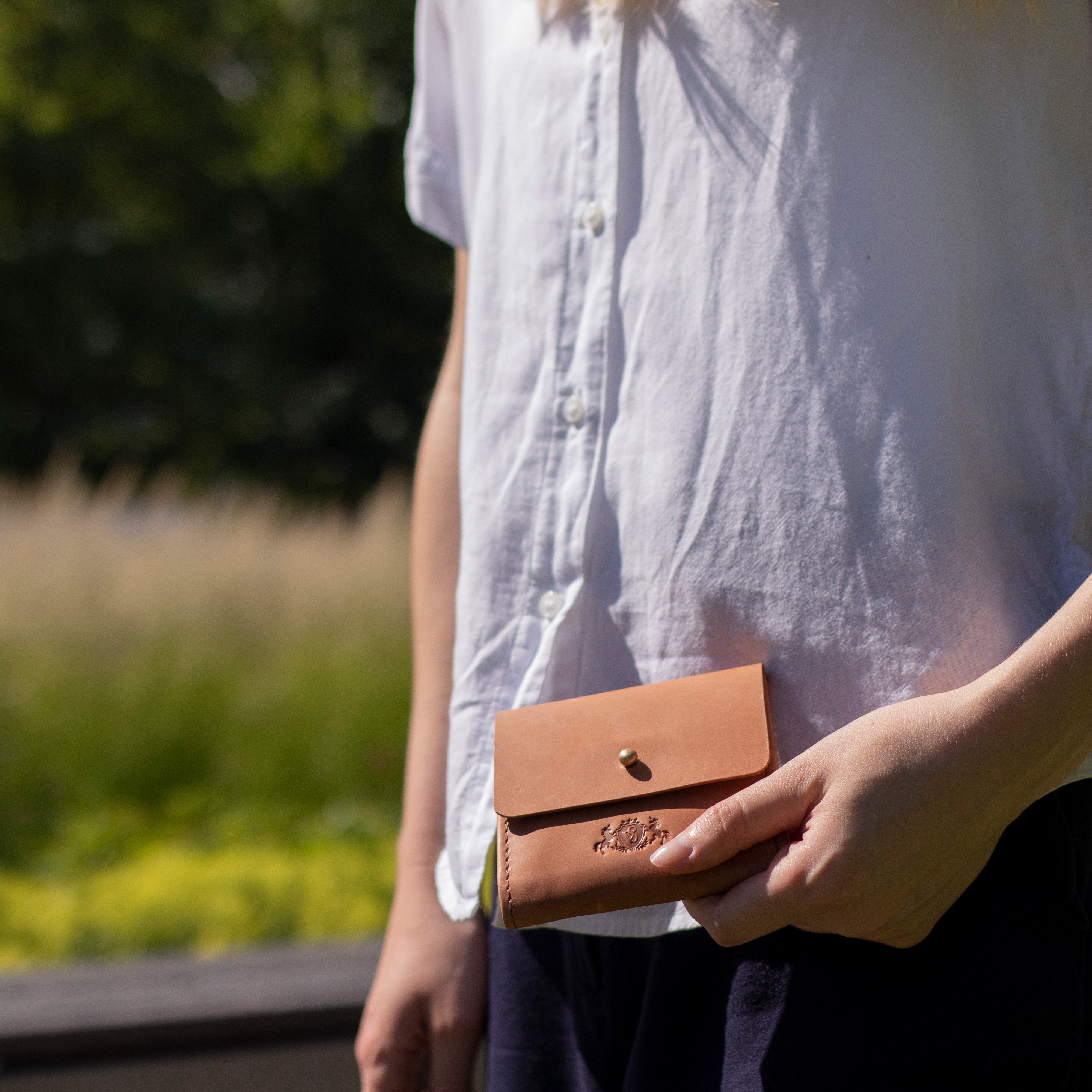 Wallet ELSA smooth leather brown
