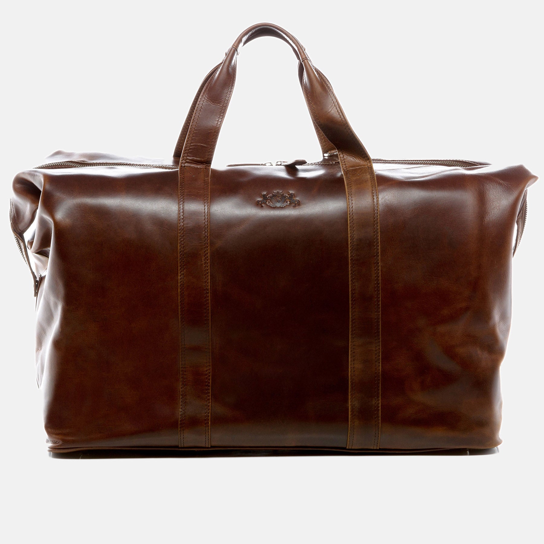 XL Reisetasche CHESTER Naturleder braun-cognac