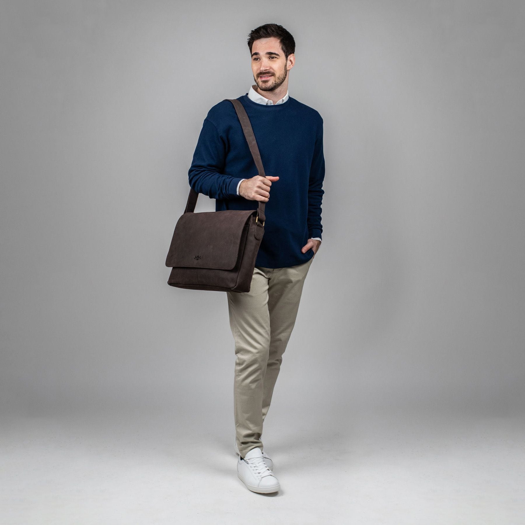 Umhängetasche  SPENCER Büffelleder