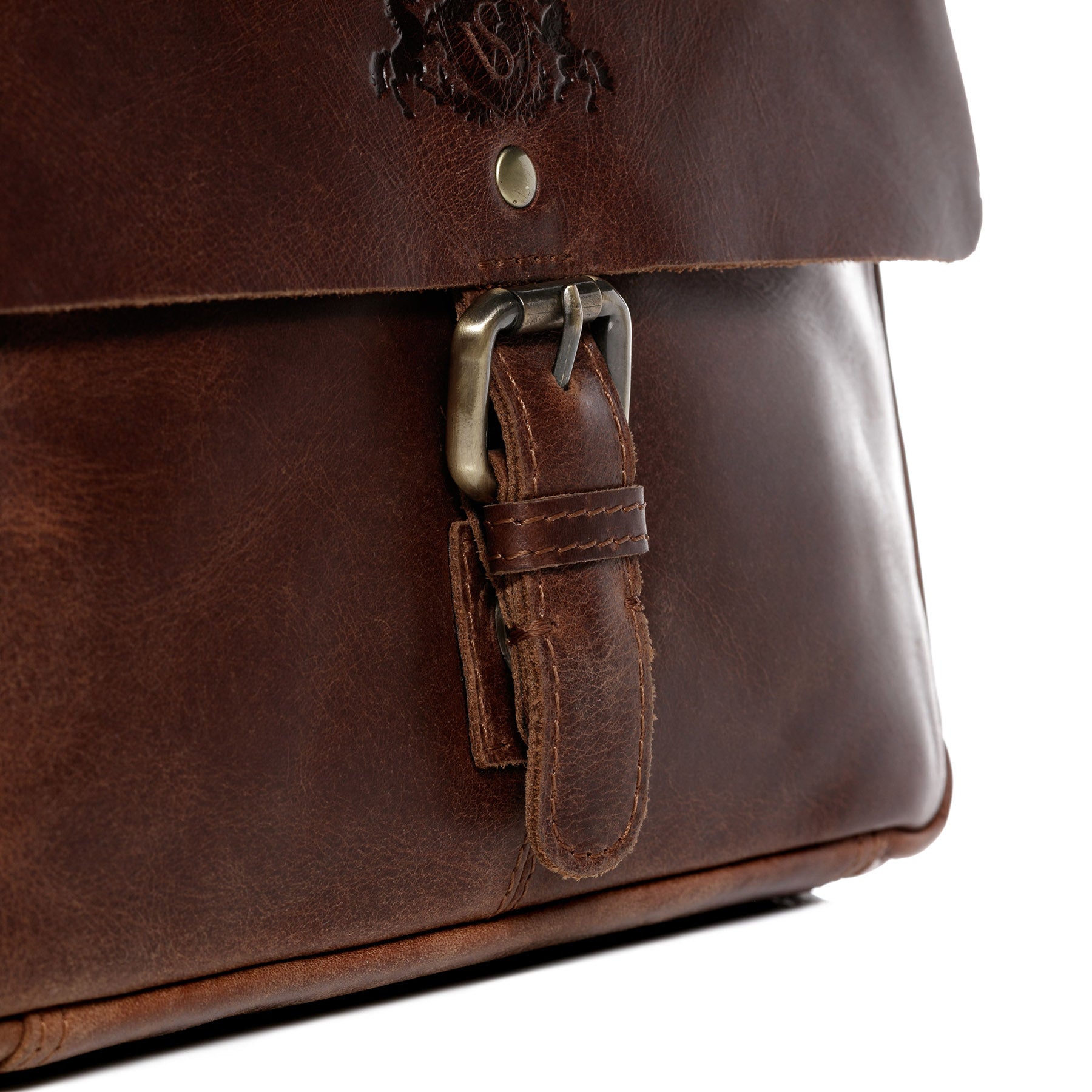 Umhängetasche YALE Natur-Leder braun