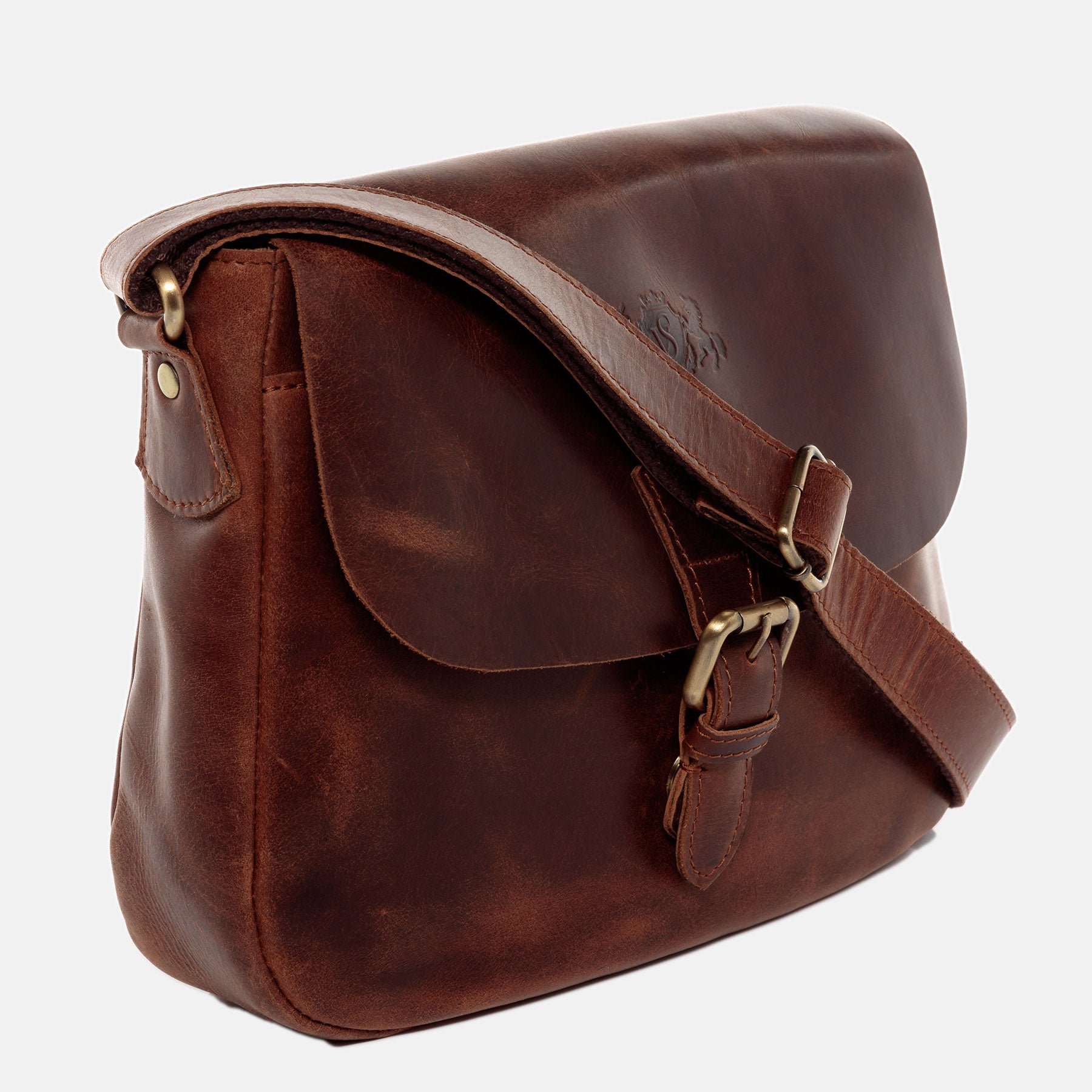 Umhängetasche YALE Natur-Leder braun