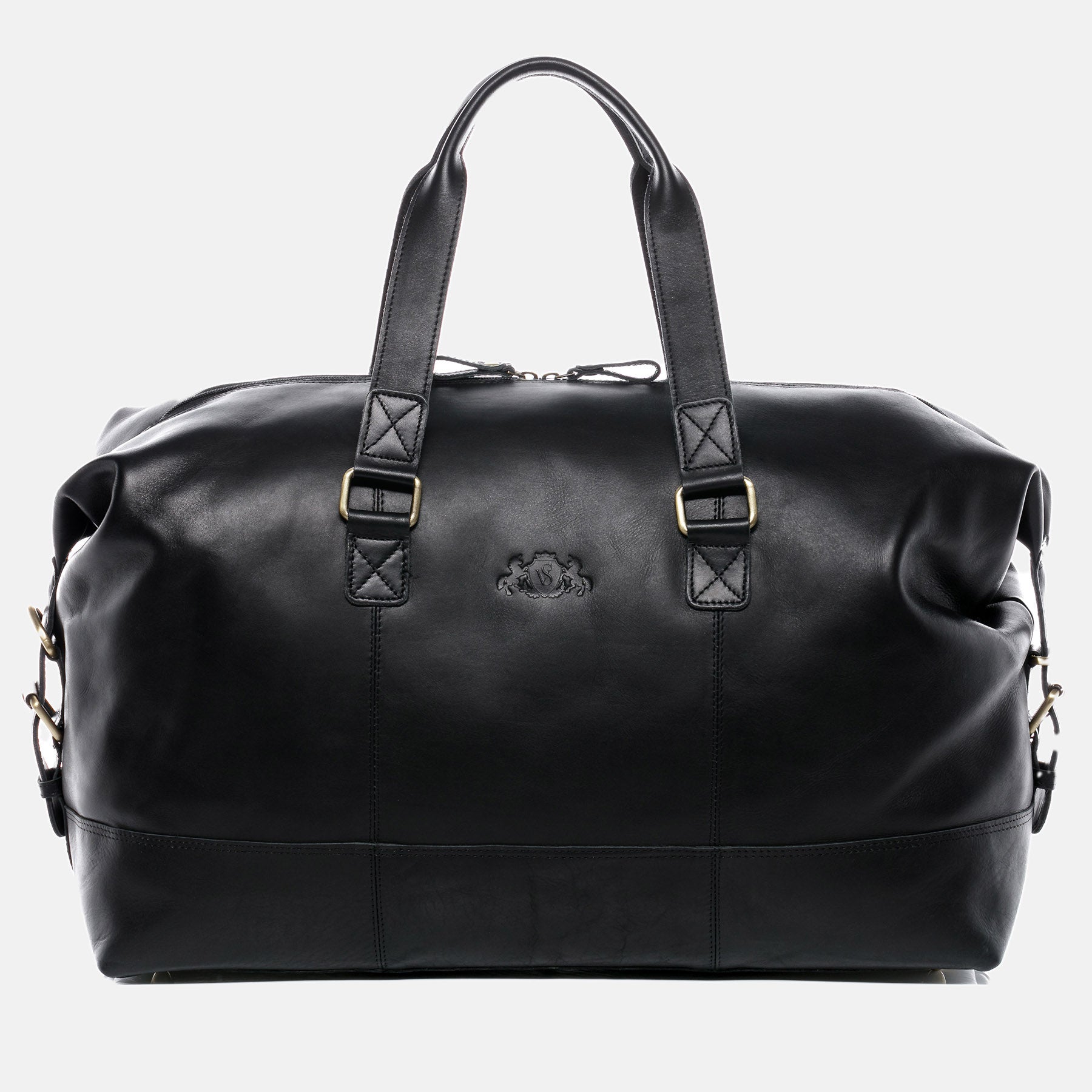 Reisetasche YALE Glattleder schwarz