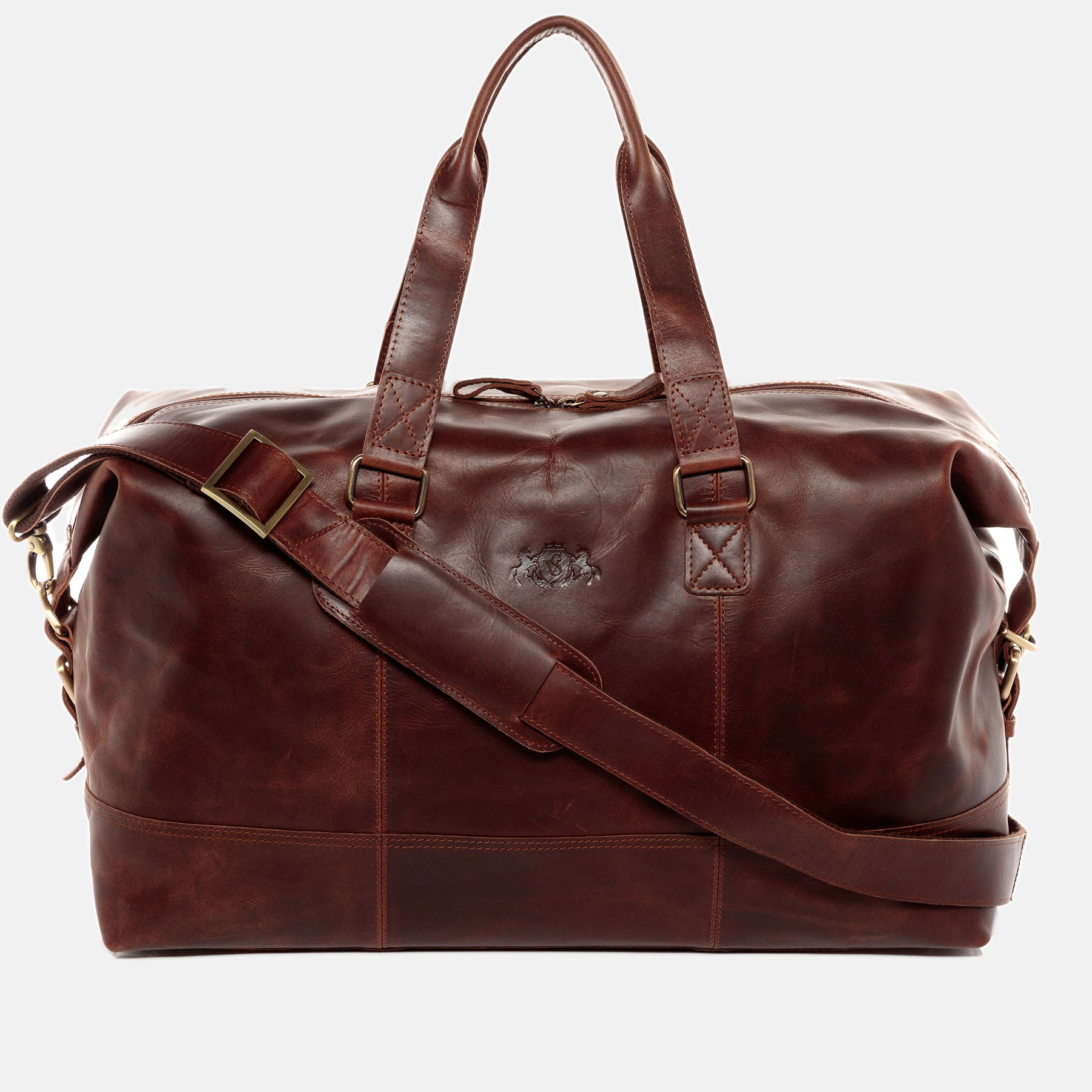 Weekender YALE Natur-Leder braun