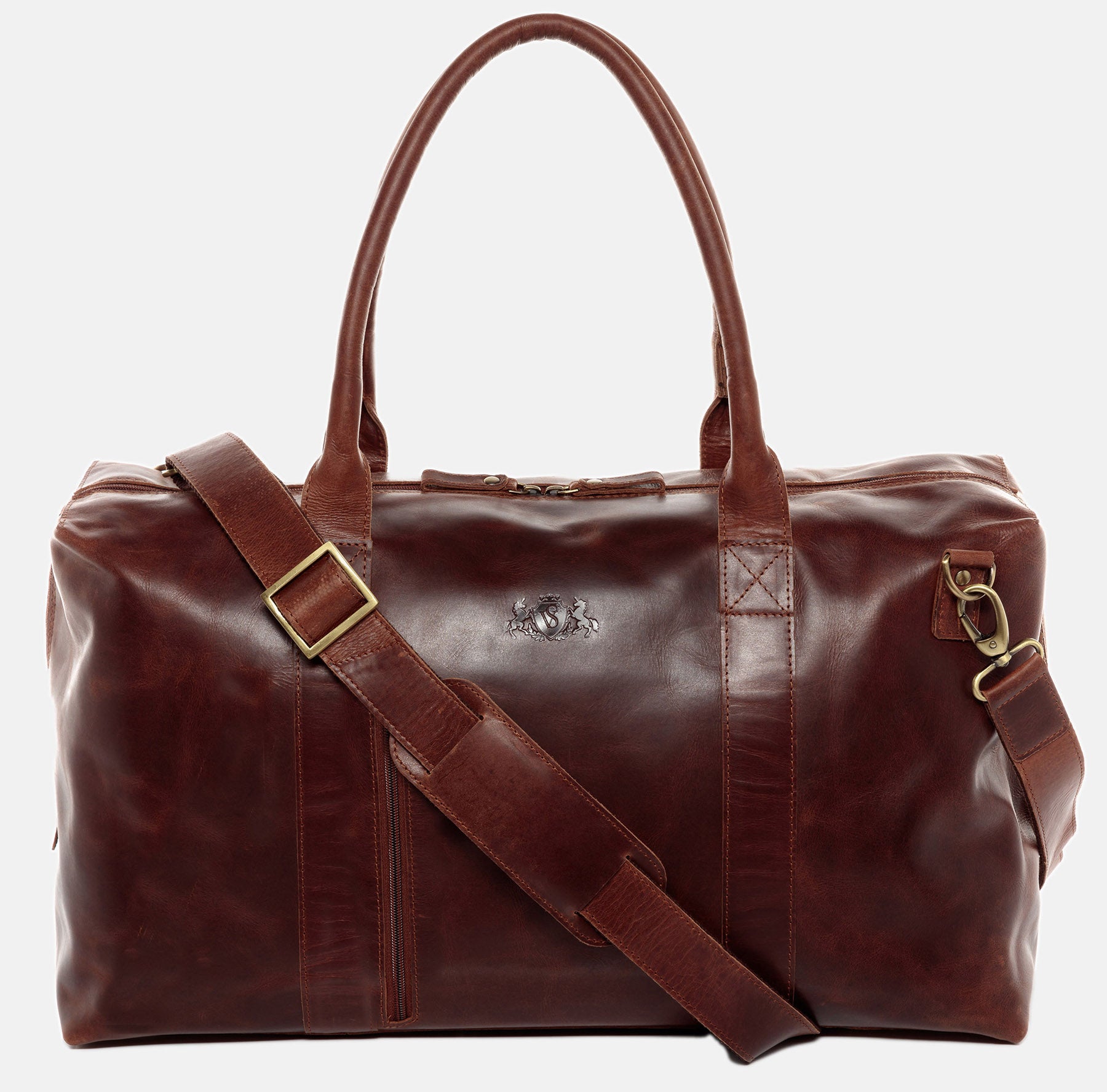 Weekender YALE Naturleder braun-cognac