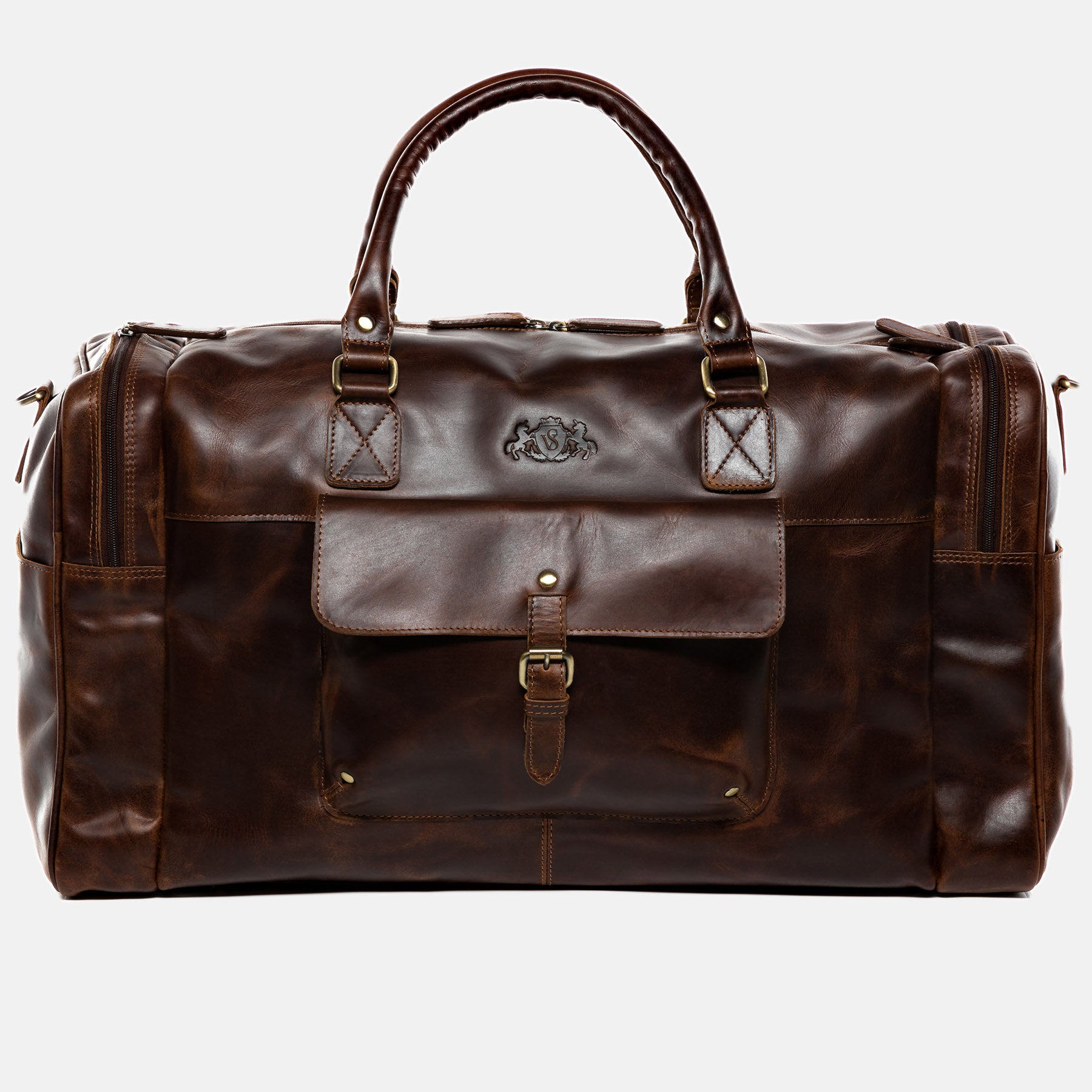 Reisetasche YALE Natur-Leder braun