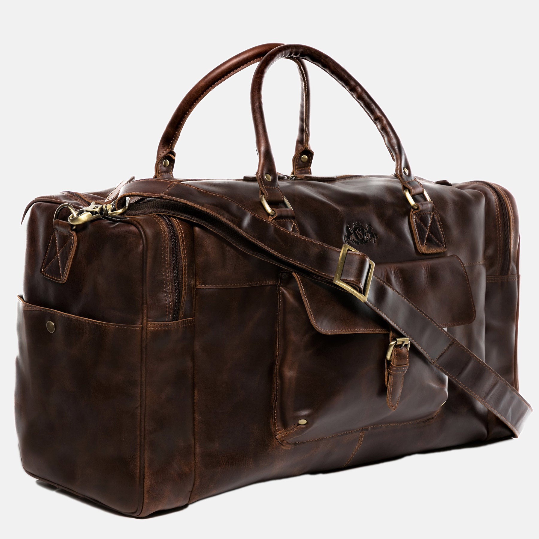 Reisetasche YALE Natur-Leder braun